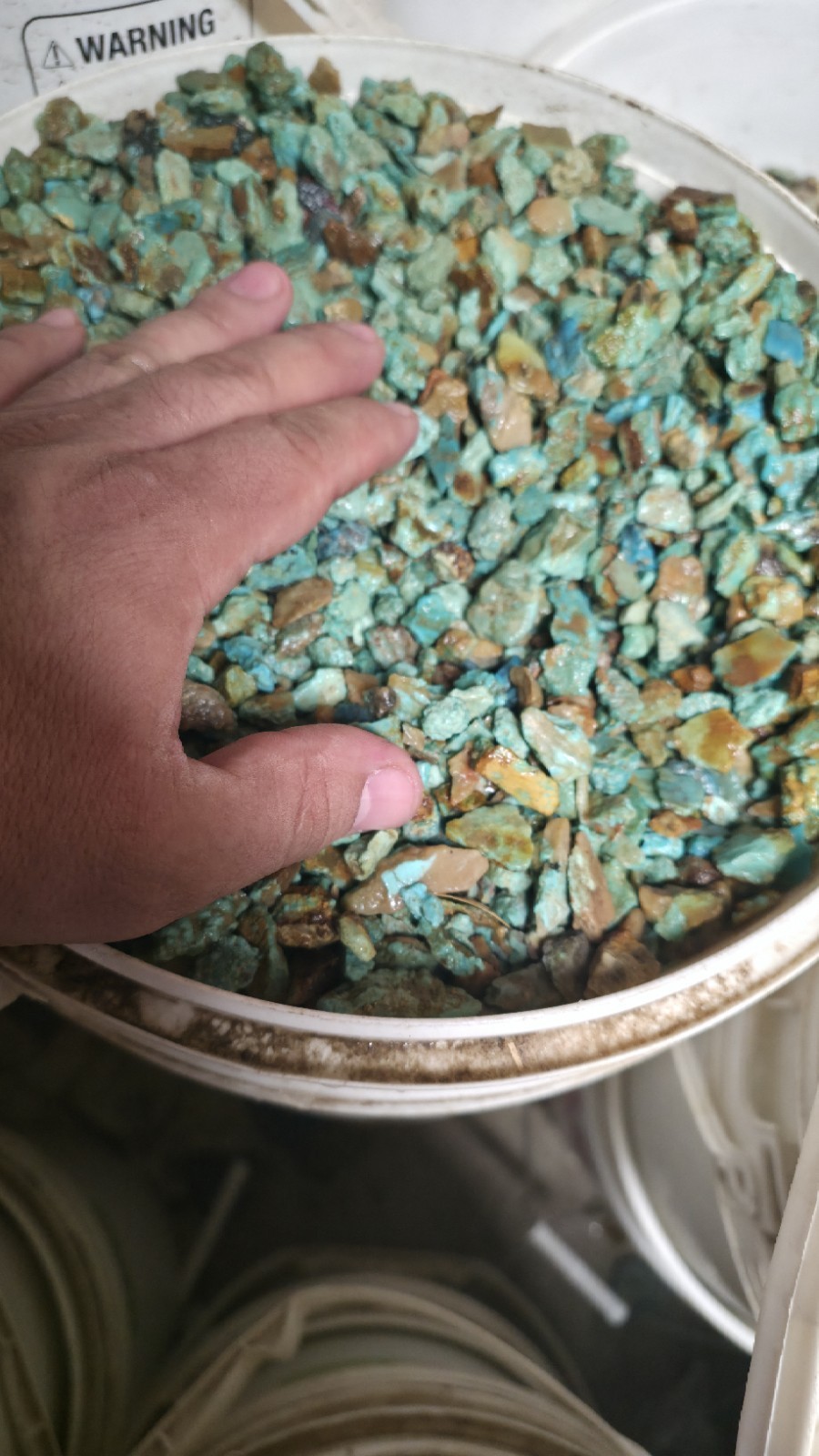 Stabilized Blue-green turquoise rough By The Pound 1/4