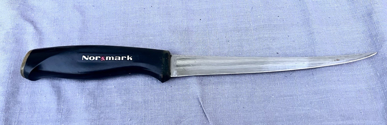 Vintage Fillet Knife 1967 Normark Fiskars Finland Stainless with Leather Sheath