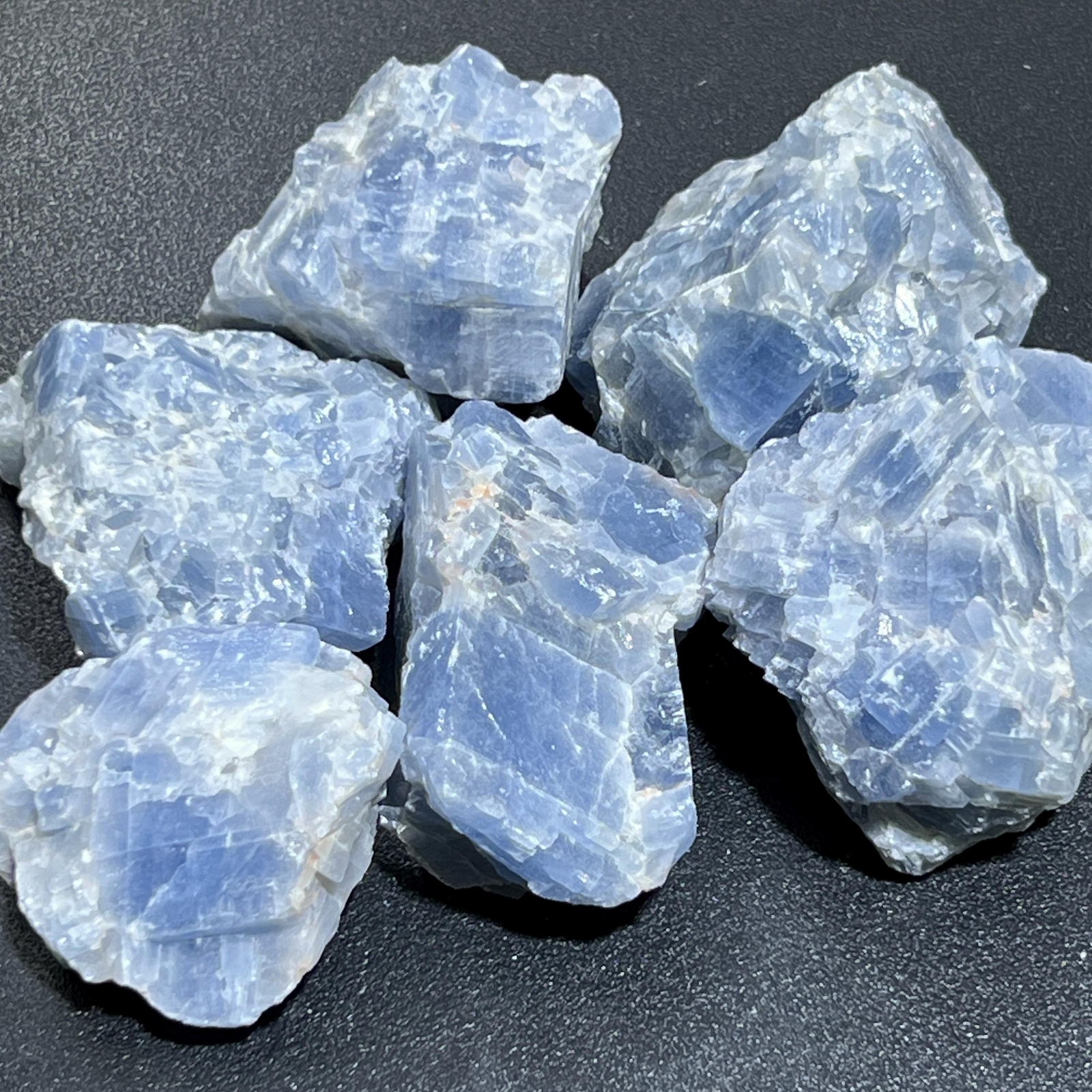 Blue Calcite Crystal Rough Raw Stones (By The Piece or Pound) Mexico Mineral