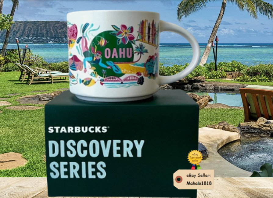 🌺NEW - 2025 Starbucks HAWAII Discovery Series : OAHU 14oz MUG NEW IN BOX