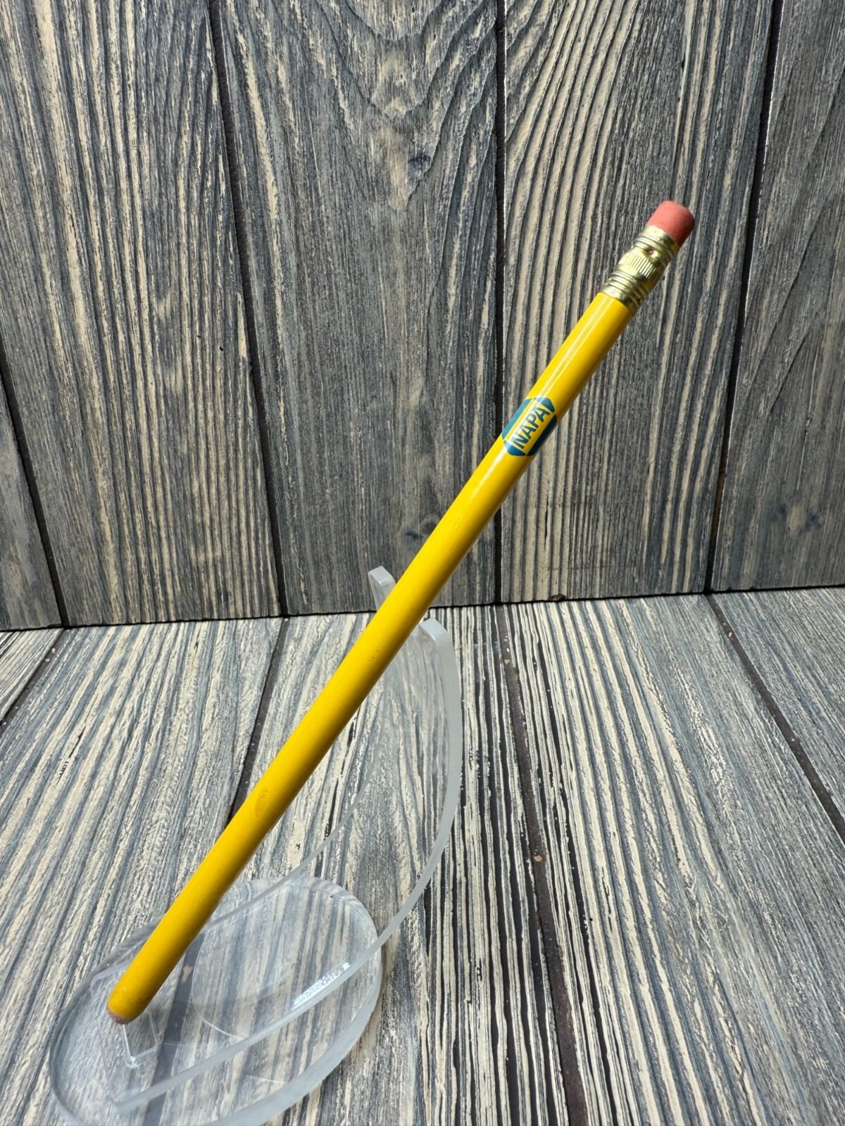 Vintage Mooney Auto Supply Inc. Yellow Wooden Pencil With Eraser