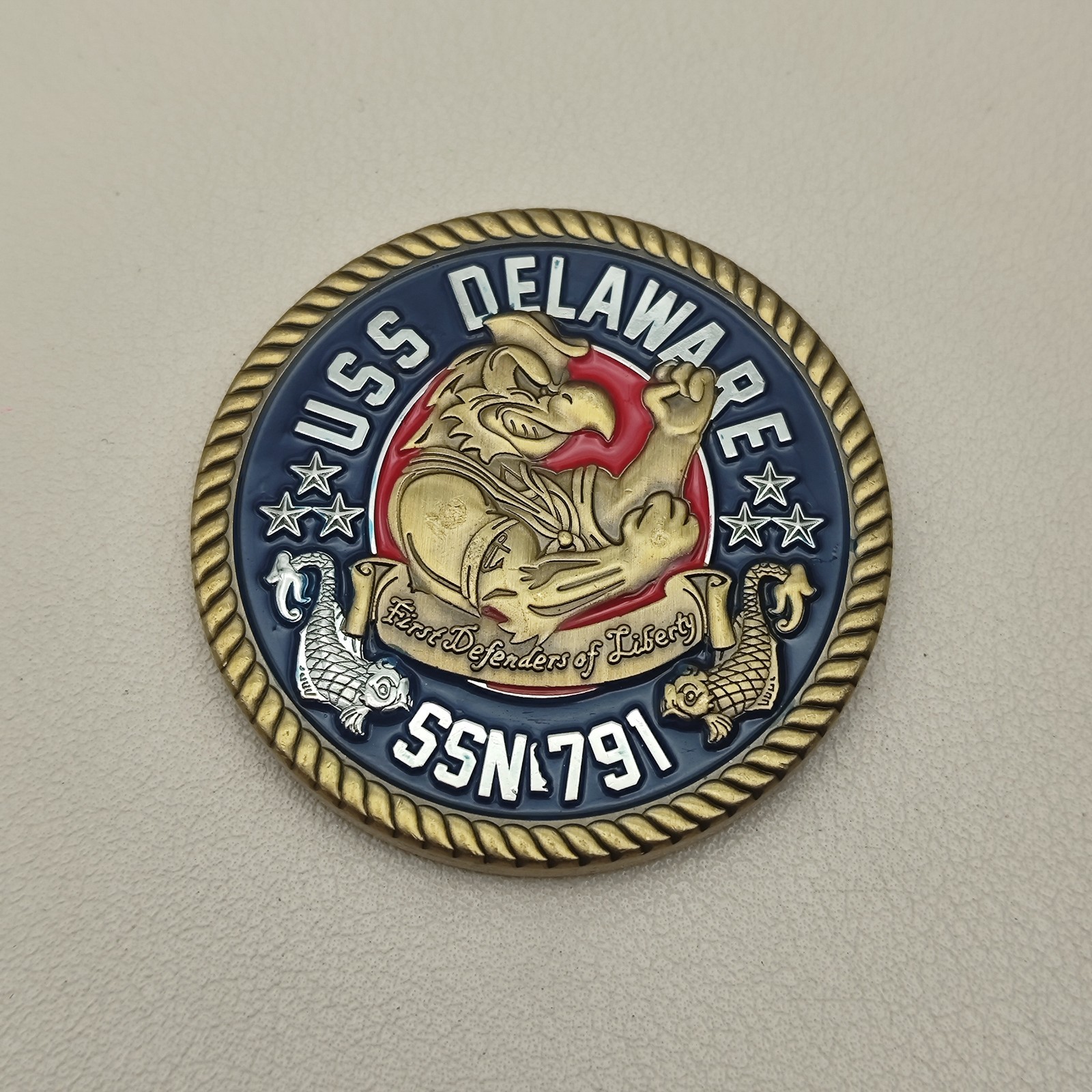 USS DELAWARE SSN 791 Challenge Coin