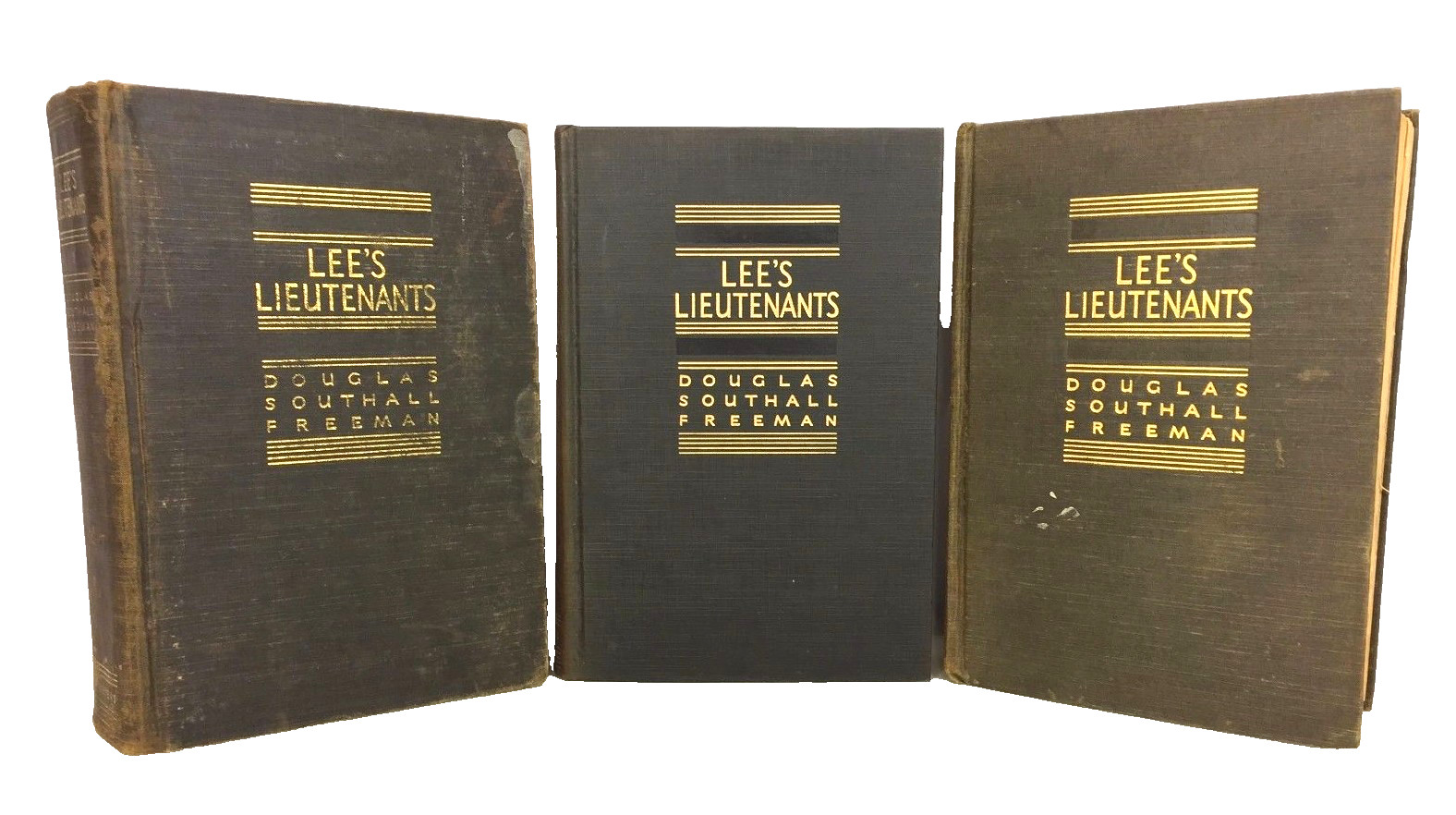 Lee's Lieutenants A Study in Command 3 Vol Douglass Southall Freeman 1st Edition