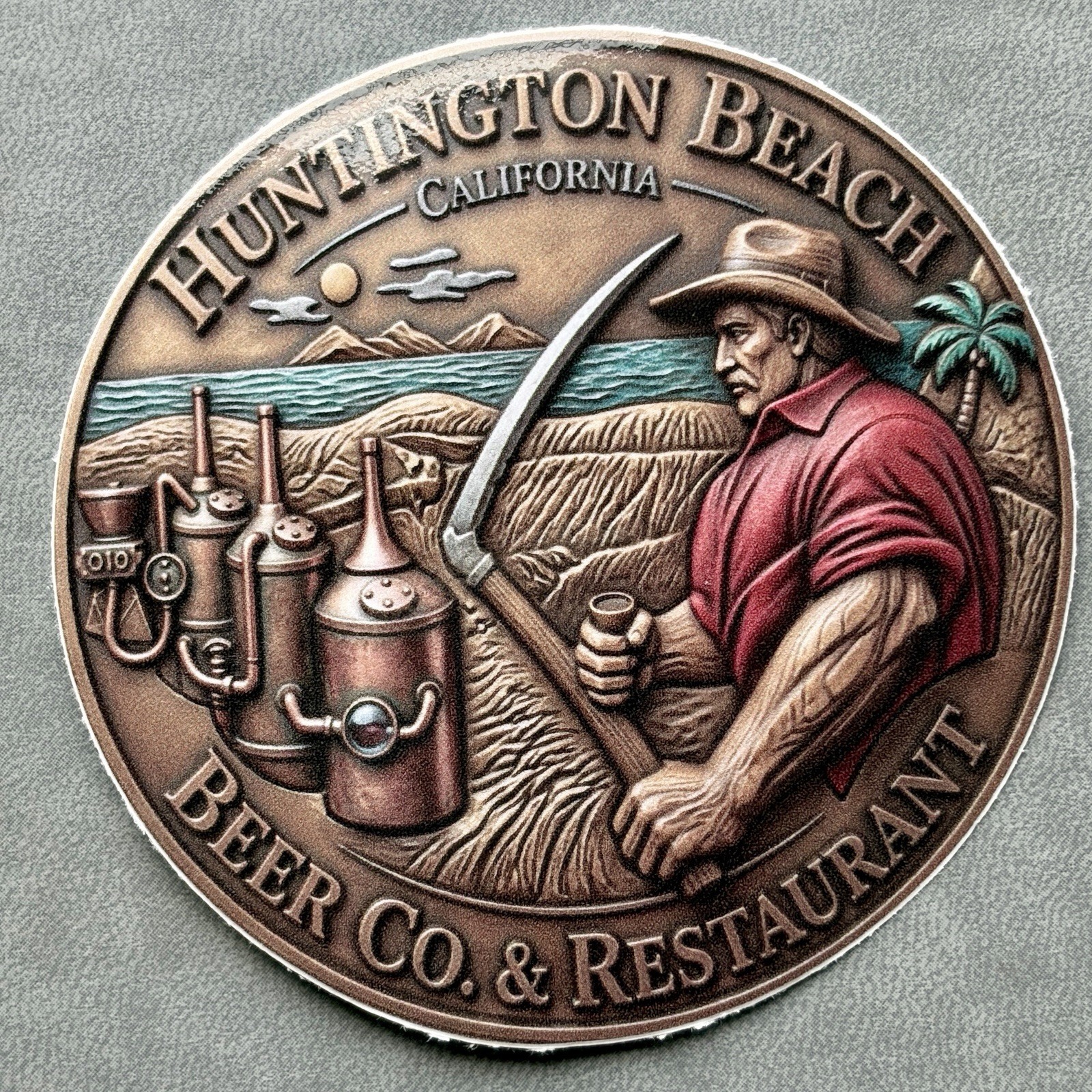 Huntington Beach Brewing Company Sticker  Decal Beer Vinyl 3” California CA