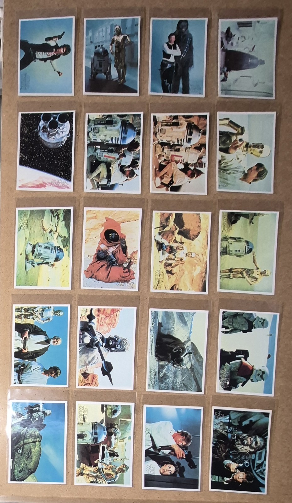 1977 Topps Star Wars Japan Yamakatsu RARE 36 SHARP Postcard Size Vintage Set