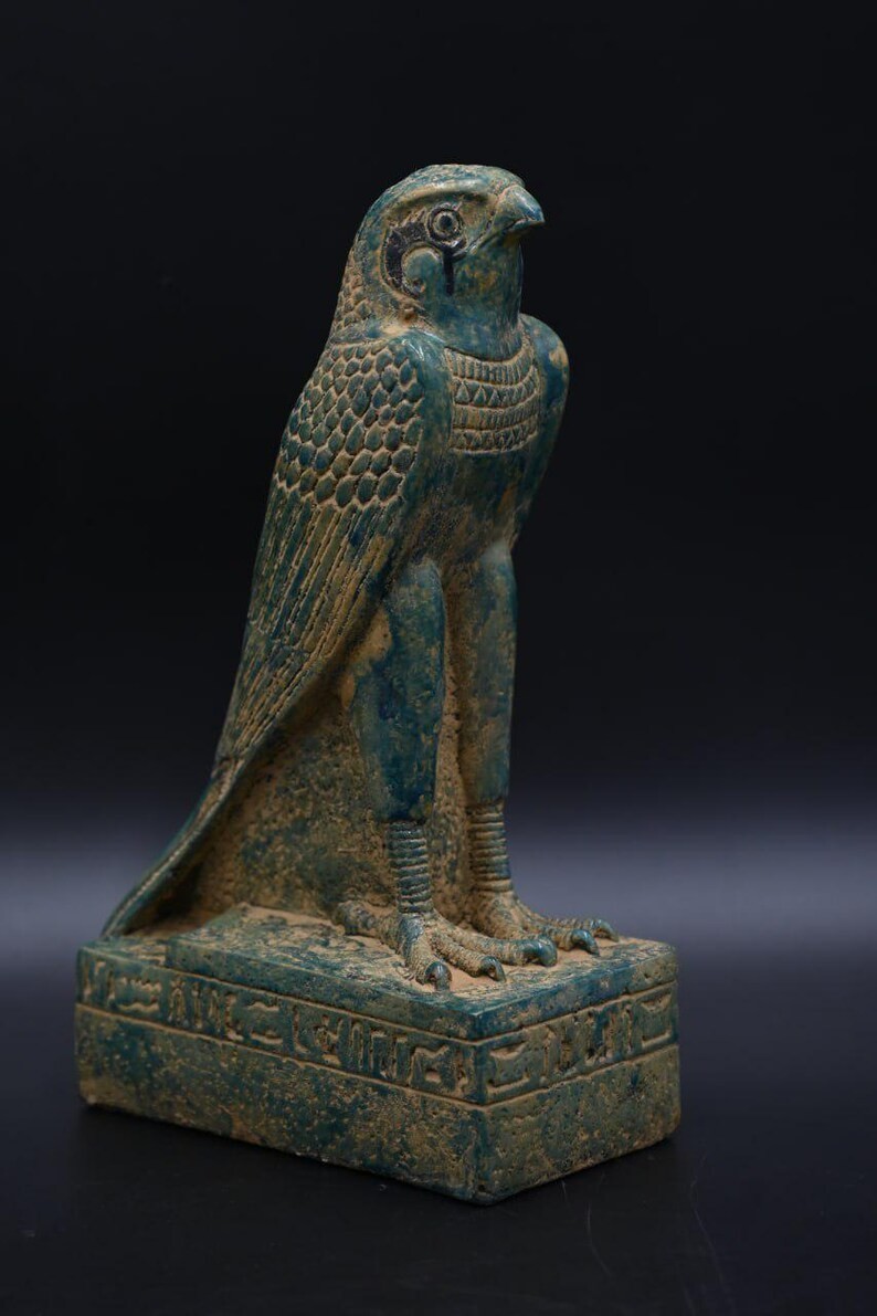 Rare Pharaonic Statue of God Horus : Authentic Ancient Egyptian Artifact 235 BC