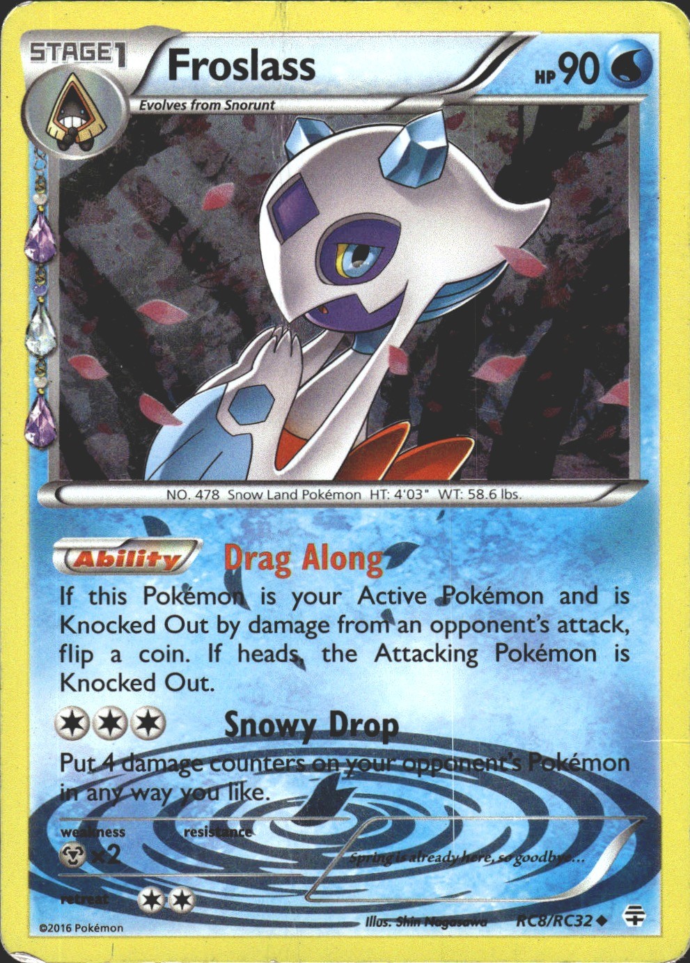 Froslass RC8/RC32 Generations: Radiant Collection Uncommon MP/HP