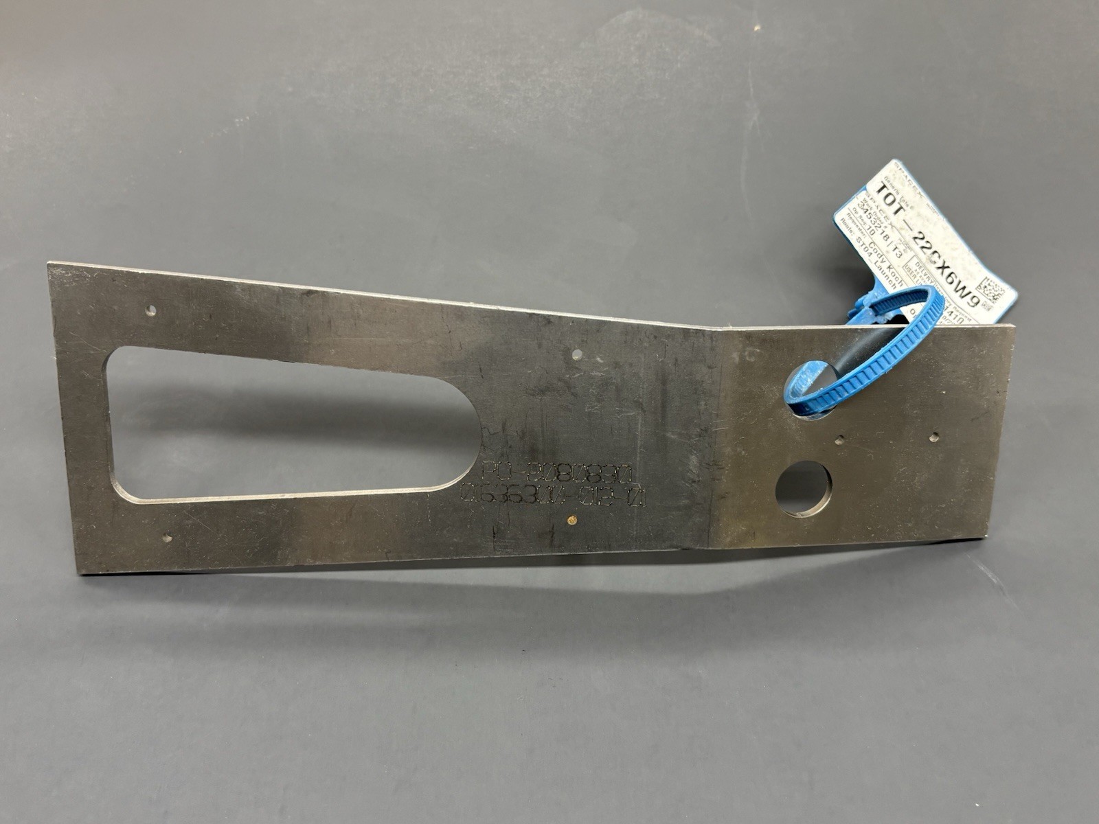 SpaceX Starship Collectible Metal From Underskirt Assembly Laser Engraved Part#