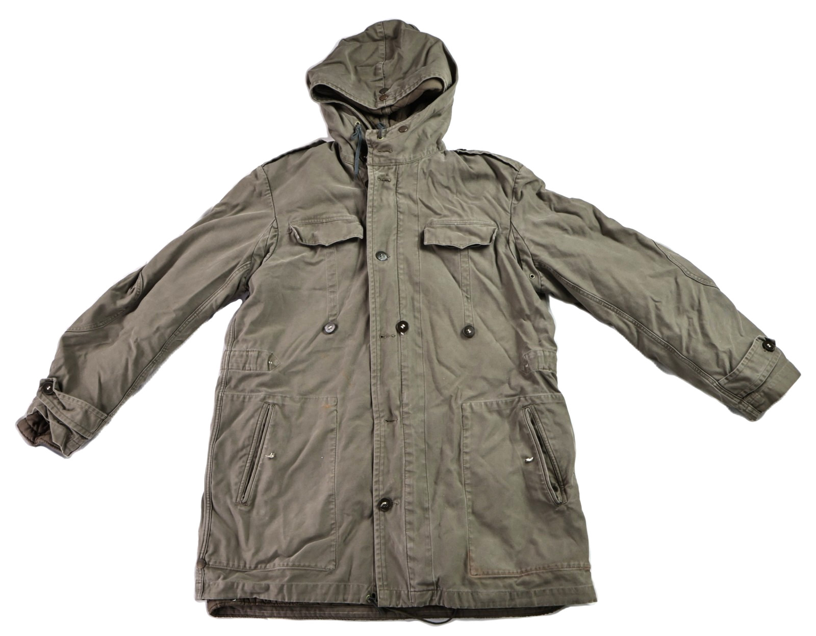 Vintage 60s Vietnam GERMAN M 42 Lined Field Army Military Jacket Parka Coat