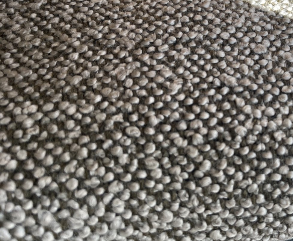 Herman Miller Pristina Pumice Gray & Brown Wool Boucle Upholstery Fabric 2.4 yd