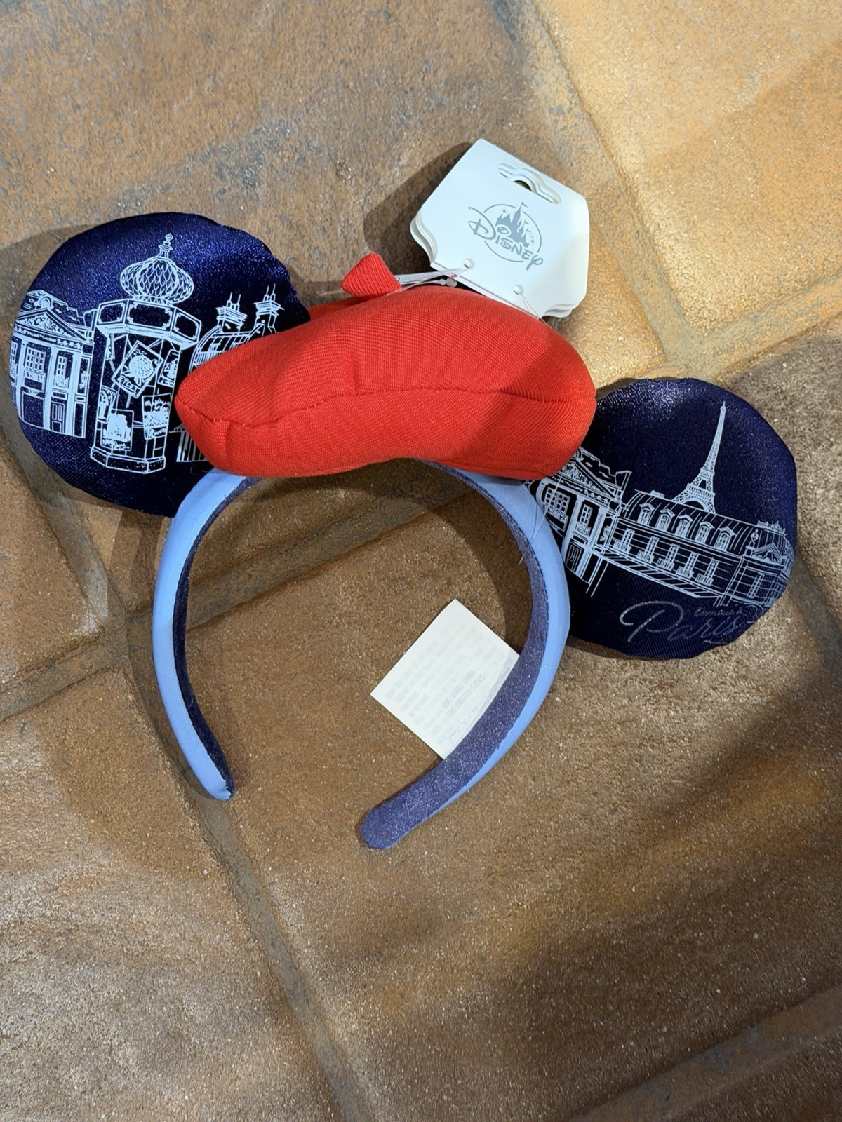 Disney Parks Epcot World Showcase France Paris Beret Minnie Mouse Ears New