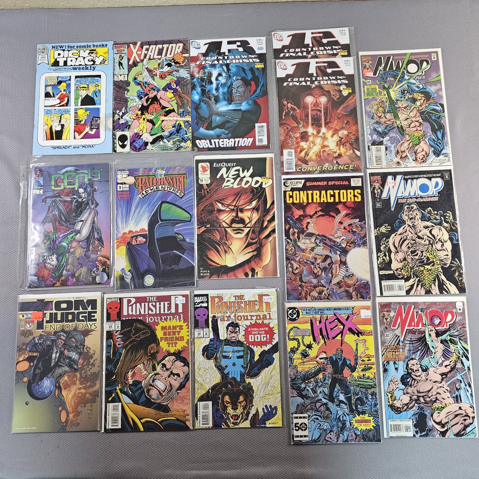 Vintage Mixed Comic Book Lot Of 16 Various Issues From The 1980s-1990s READ⬇