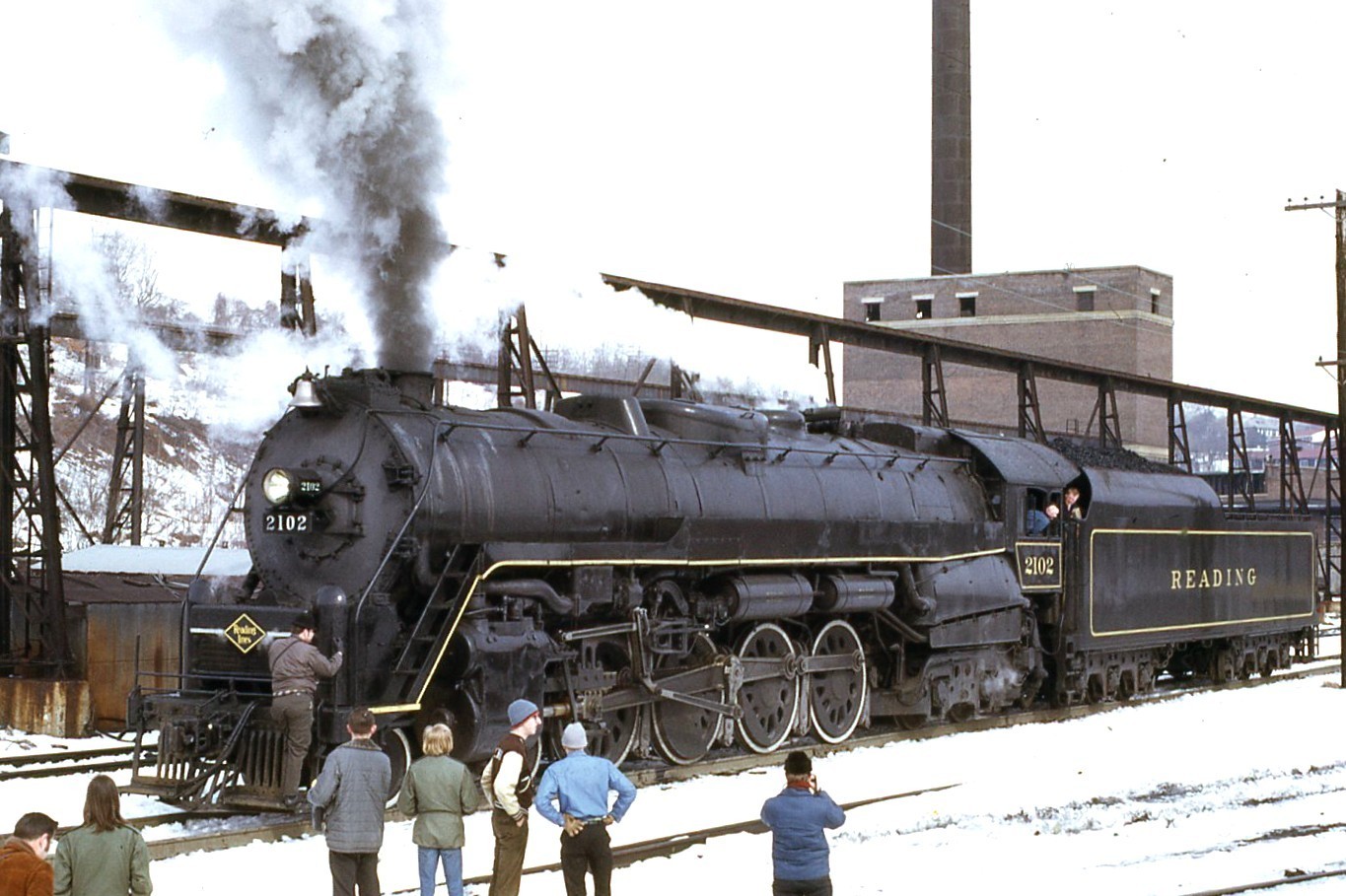 (Lot #2-70B, Set of 14)  READING COMPANY 4-8-4 #2102 SCENES