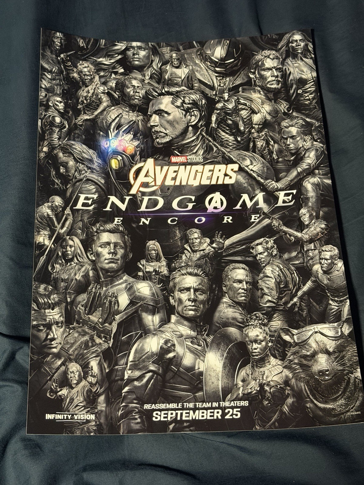 Avengers Endgame Encore Limited Edition Foil Embossed Mini Poster 13x19