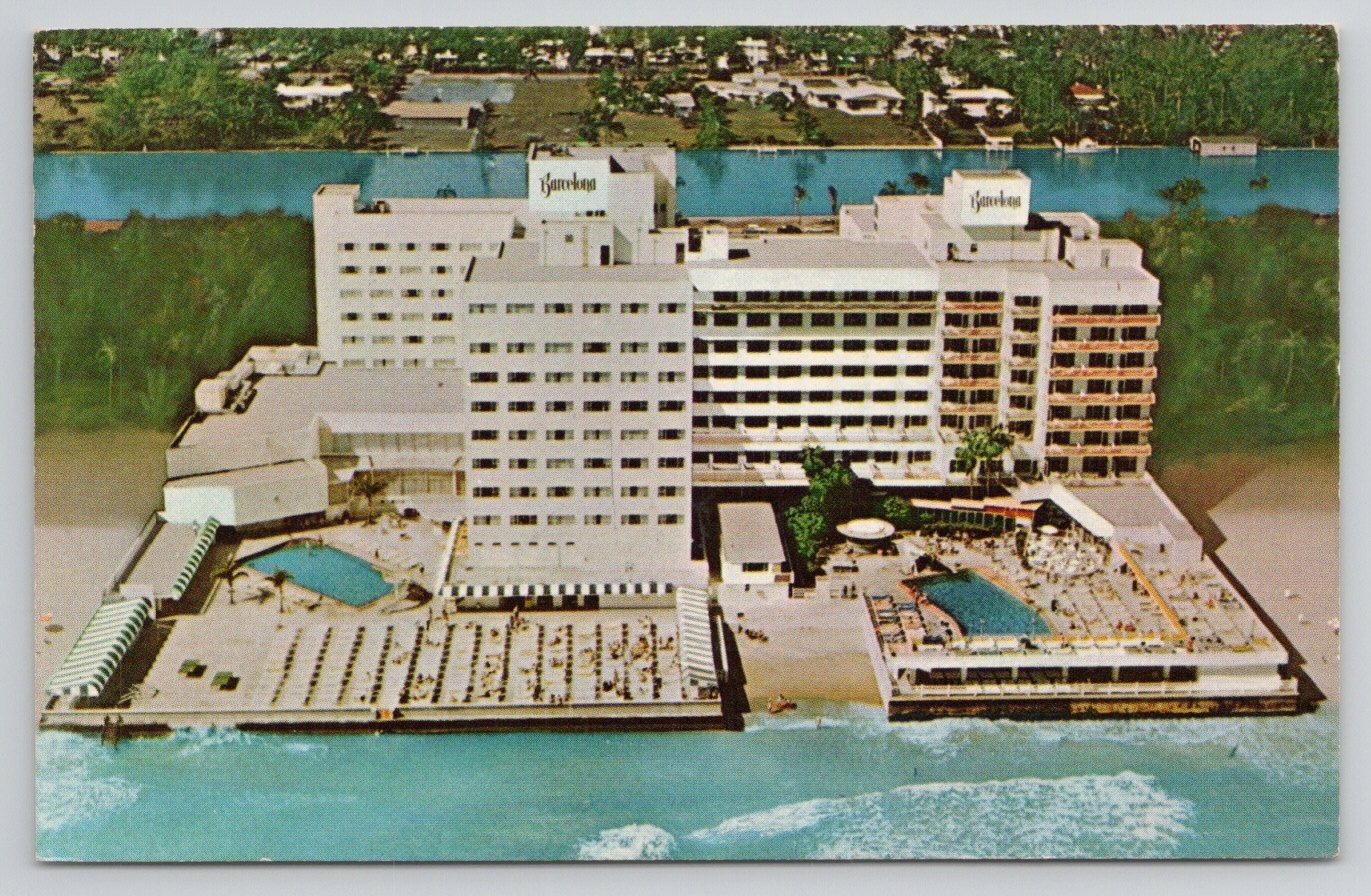 Miami Beach The Barcelona Hotel Aerial View Swimming Pool Ocean View