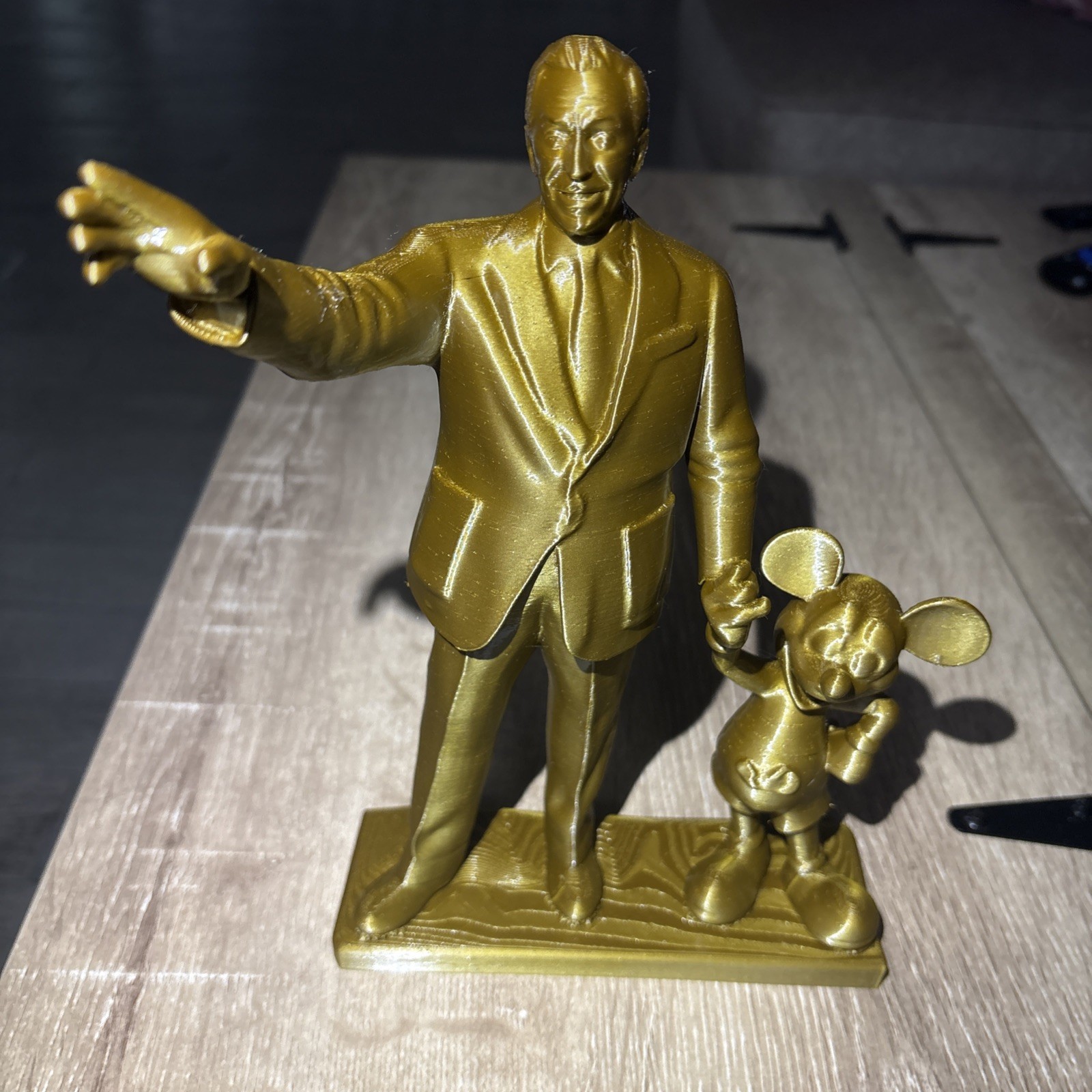 Disney Parks Walt Disney and Mickey Mouse Partners Figure Signature Collectibles