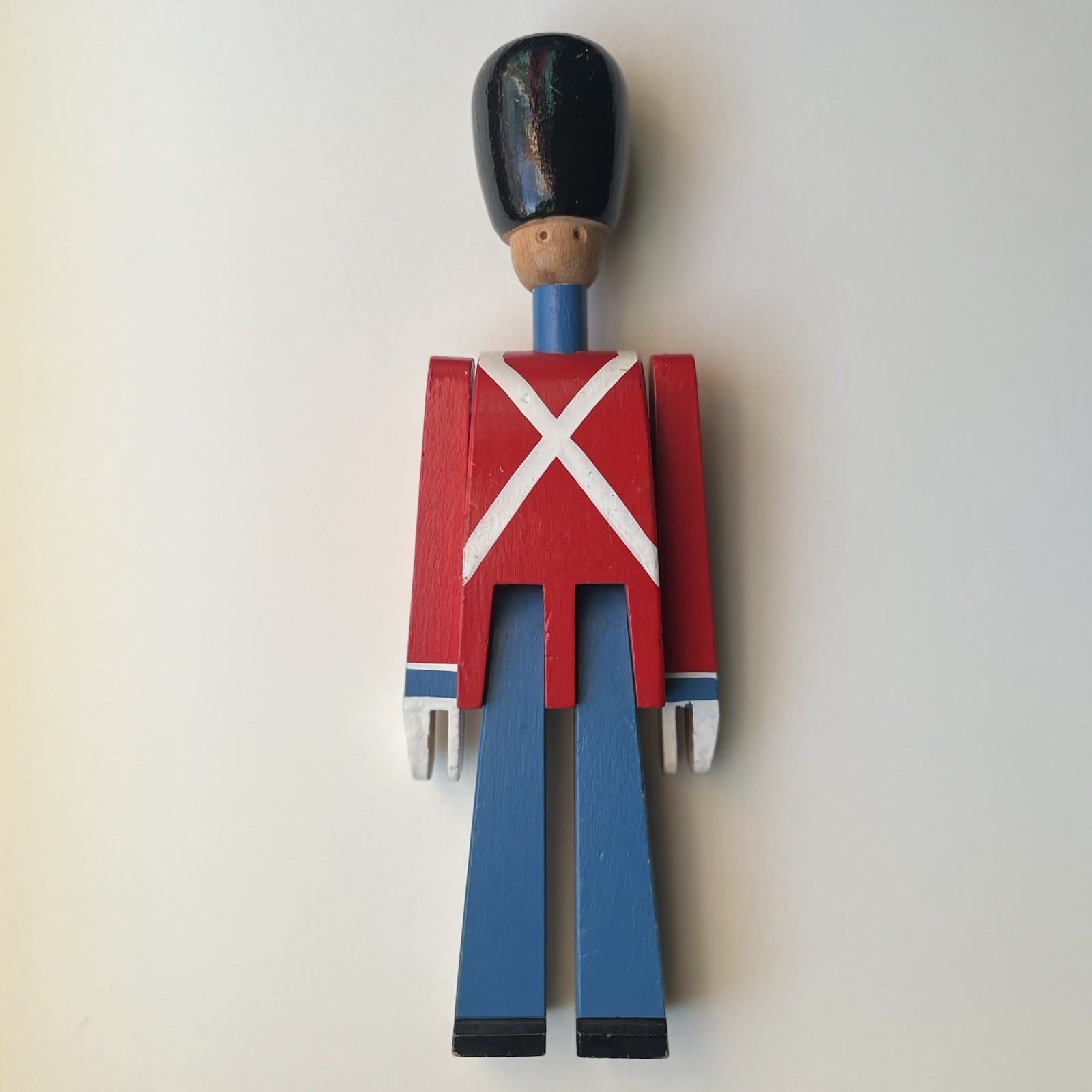 Rare VTG Kay Bojesen Wooden Guardsman Soldier Danish Modern Toy Foil Label MCM