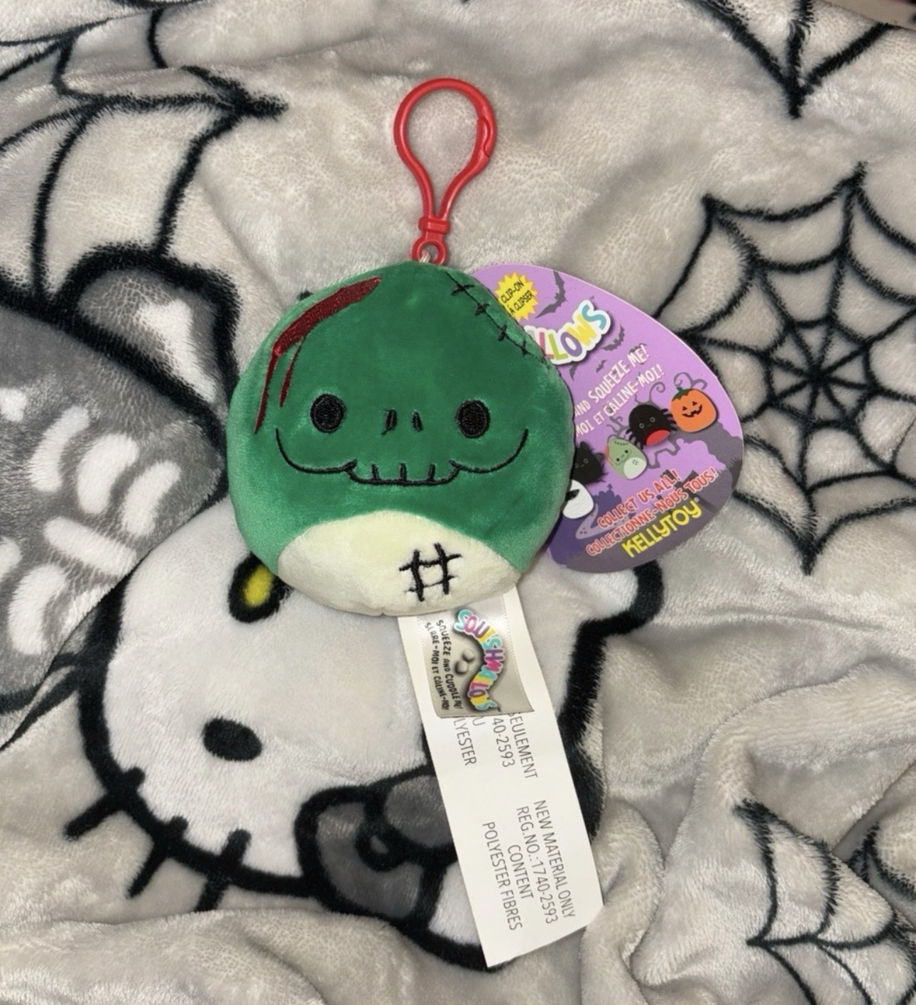 RARE OG Zachary the Zombie Squishmallow Clip Canada EXCLUSIVE NWT