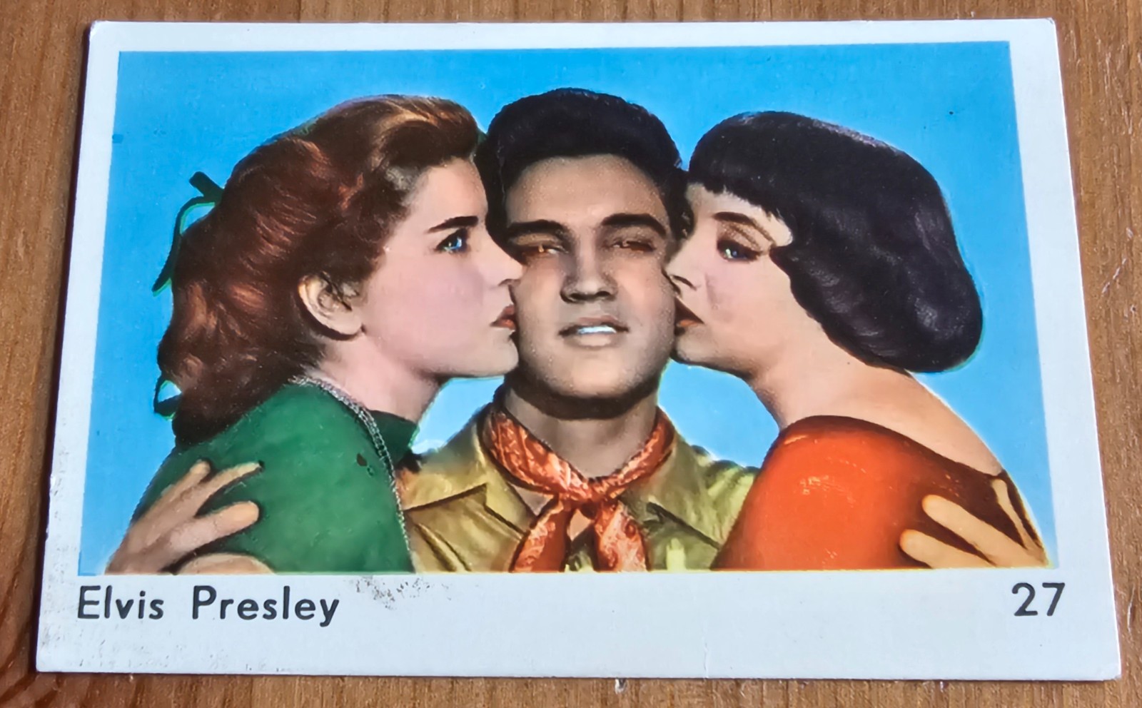 1959 Maple Leaf Sax Set #27 Elvis Presley Card Holland EXC Music Rare