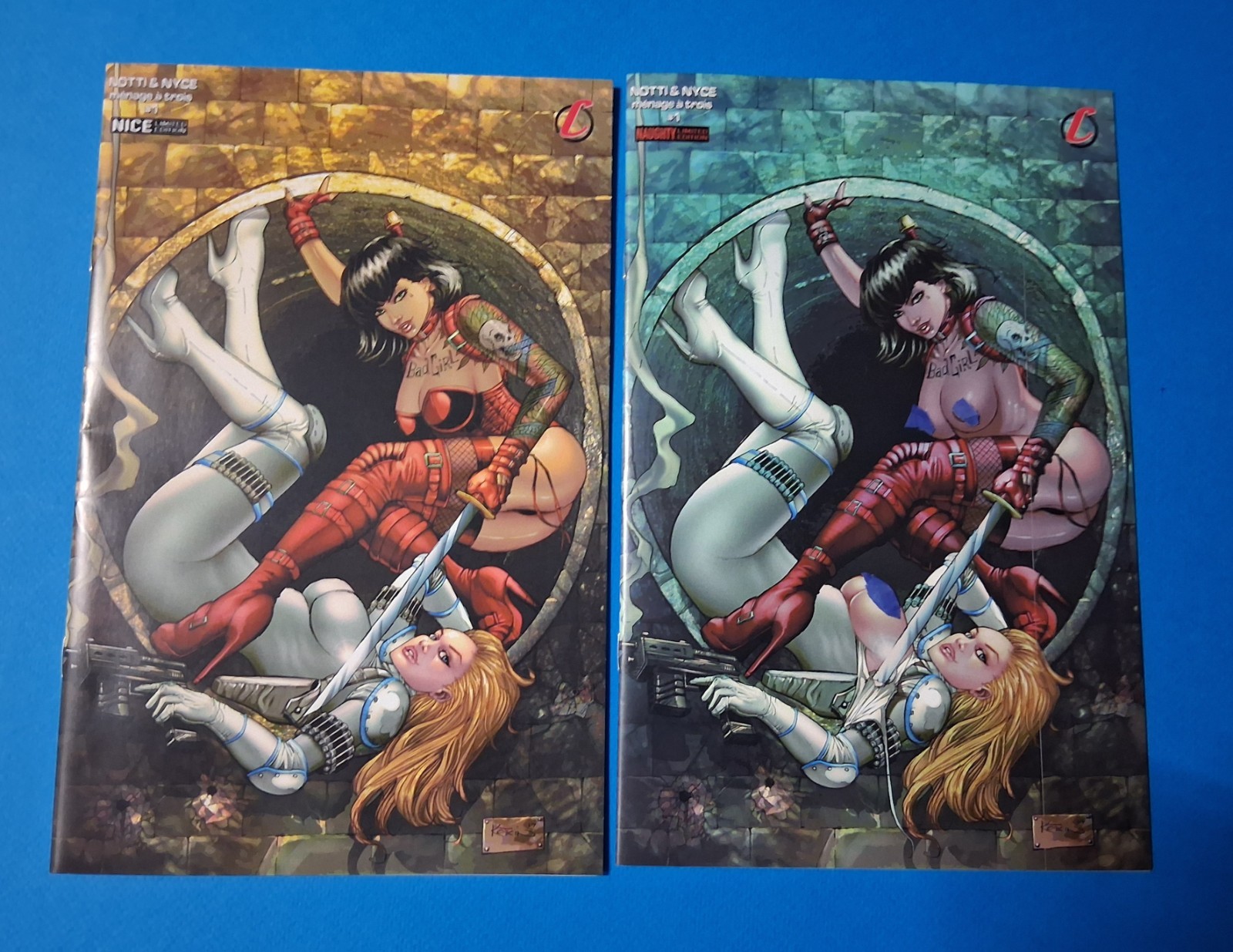 2017 KS Notti & Nyce Vol 3 ménage à trois #1 Alex Kotkin 2 covers+ Stretch Goals