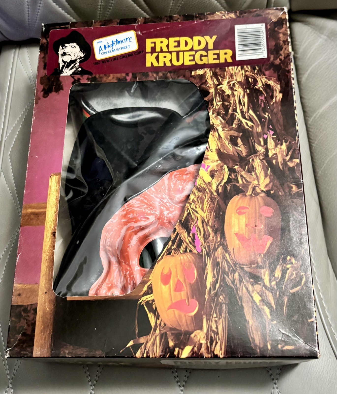 Vtg 1987 Freddy Krueger NIGHTMARE ON ELM STREET Costume and Mask IN BOX 🔥🔥