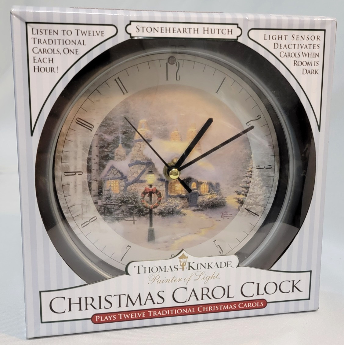 Thomas Kinkade Christmas Carol Clock
