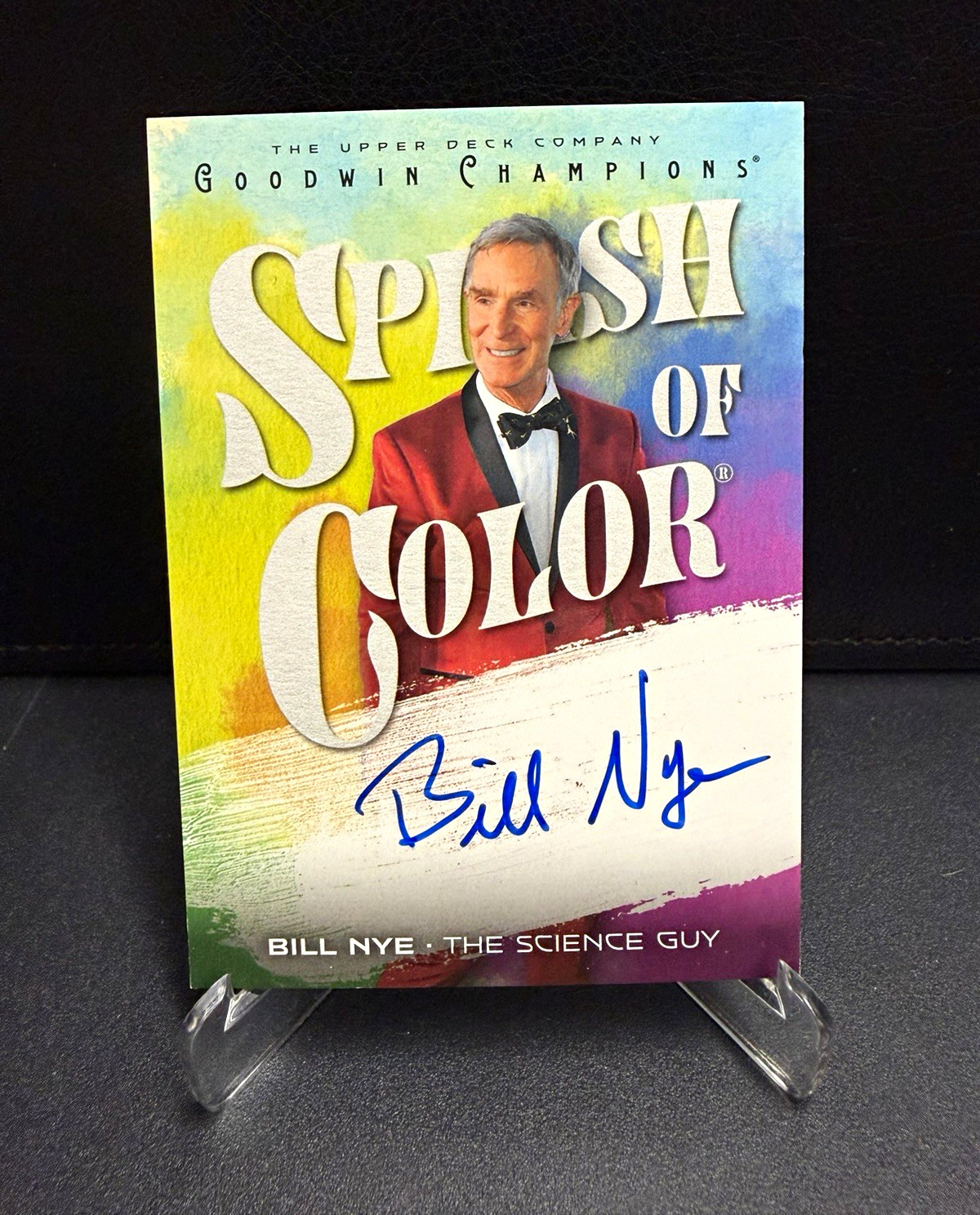 2026 Upper Deck Goodwin Champions Splash of Color Bill Nye Auto SSP