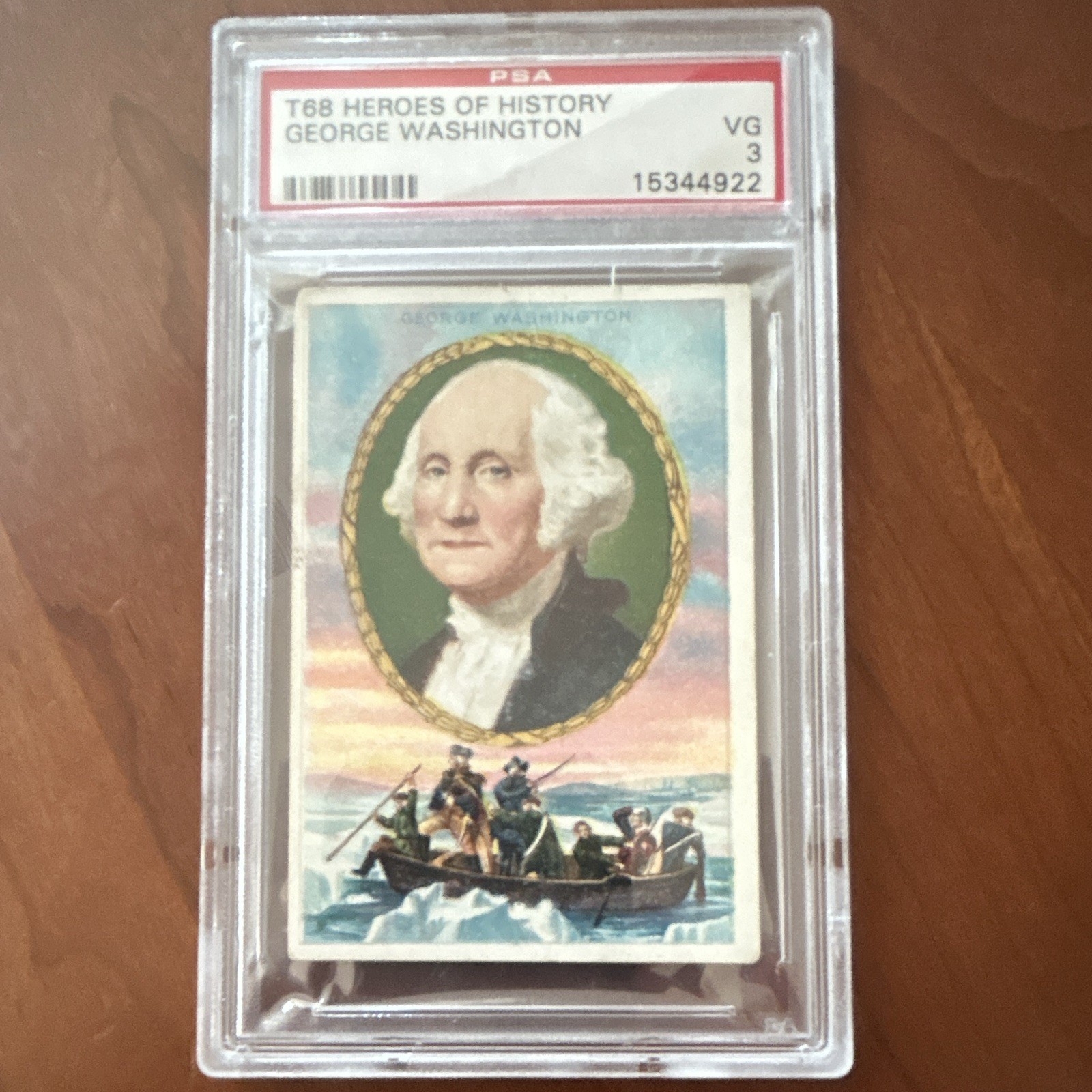 Royal Bengals 1911 T68 Heroes of History George Washington PSA 3 Tobacco Card