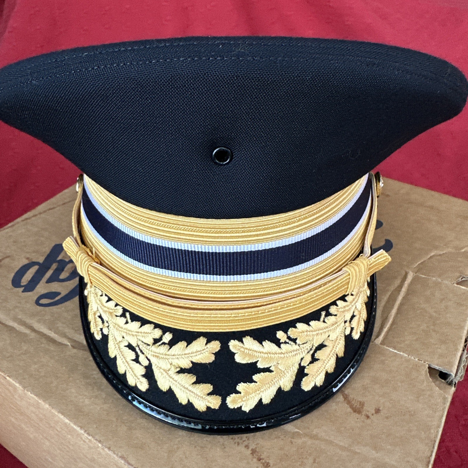 Vintage Kingform Cap Size 7 Military Academy Dress Visor Hat Made USA