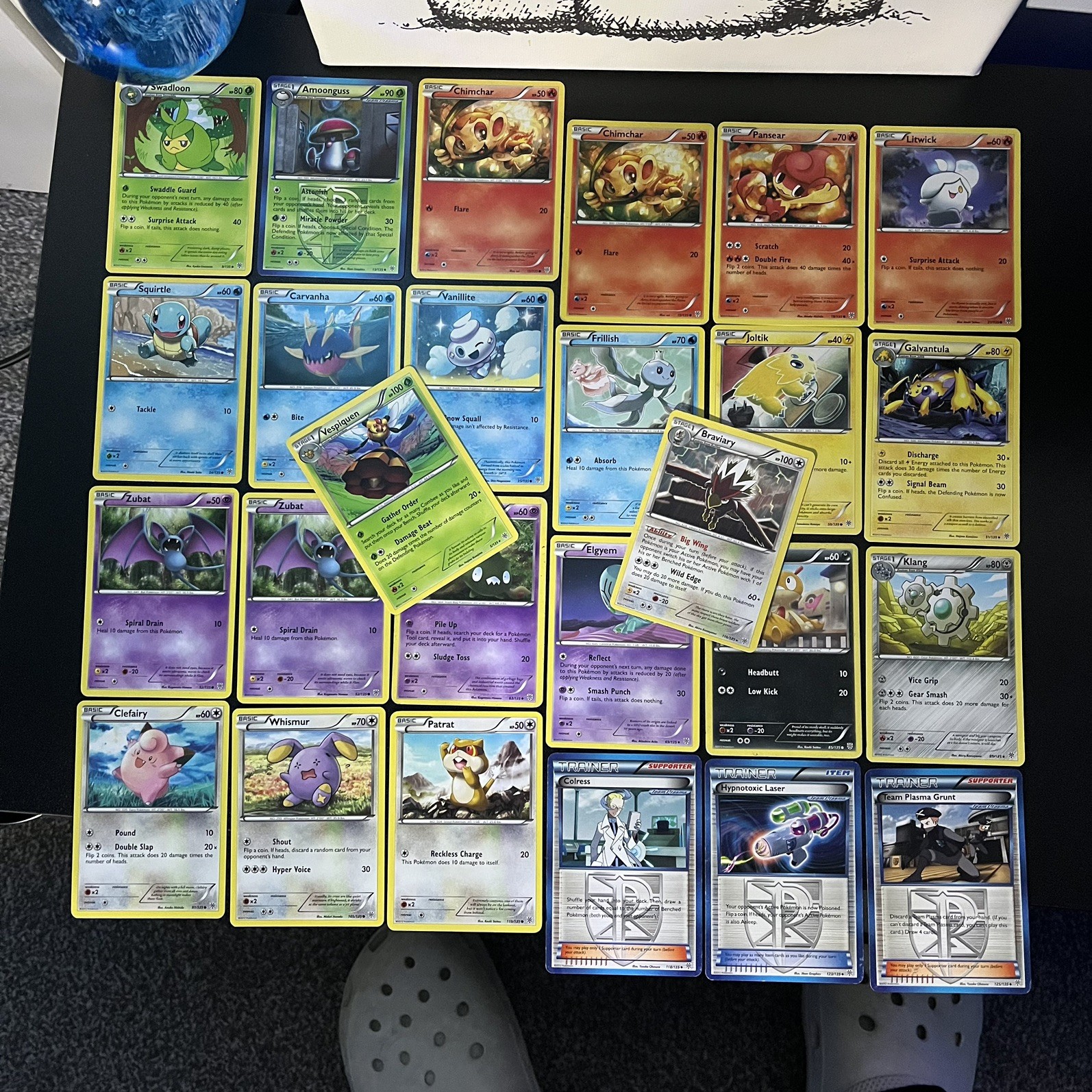 B&W Plasma Storm Pokemon Card Bundle - Rare Vespiquen 5/135 Braviary 116/135 ETC
