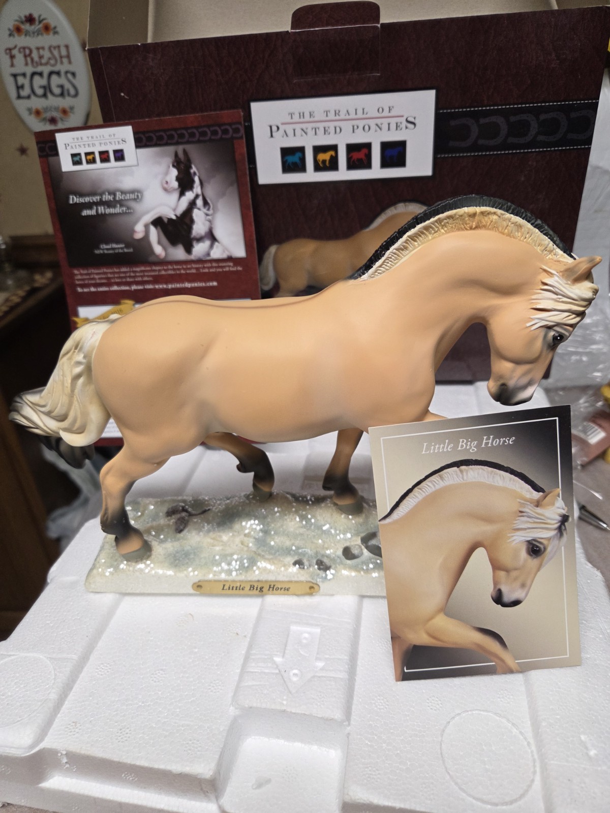 Trail of Painted Ponies LITTLE BIG HORSE 1E/1176 NIB 2016 Rare Norwegian Fjord. 