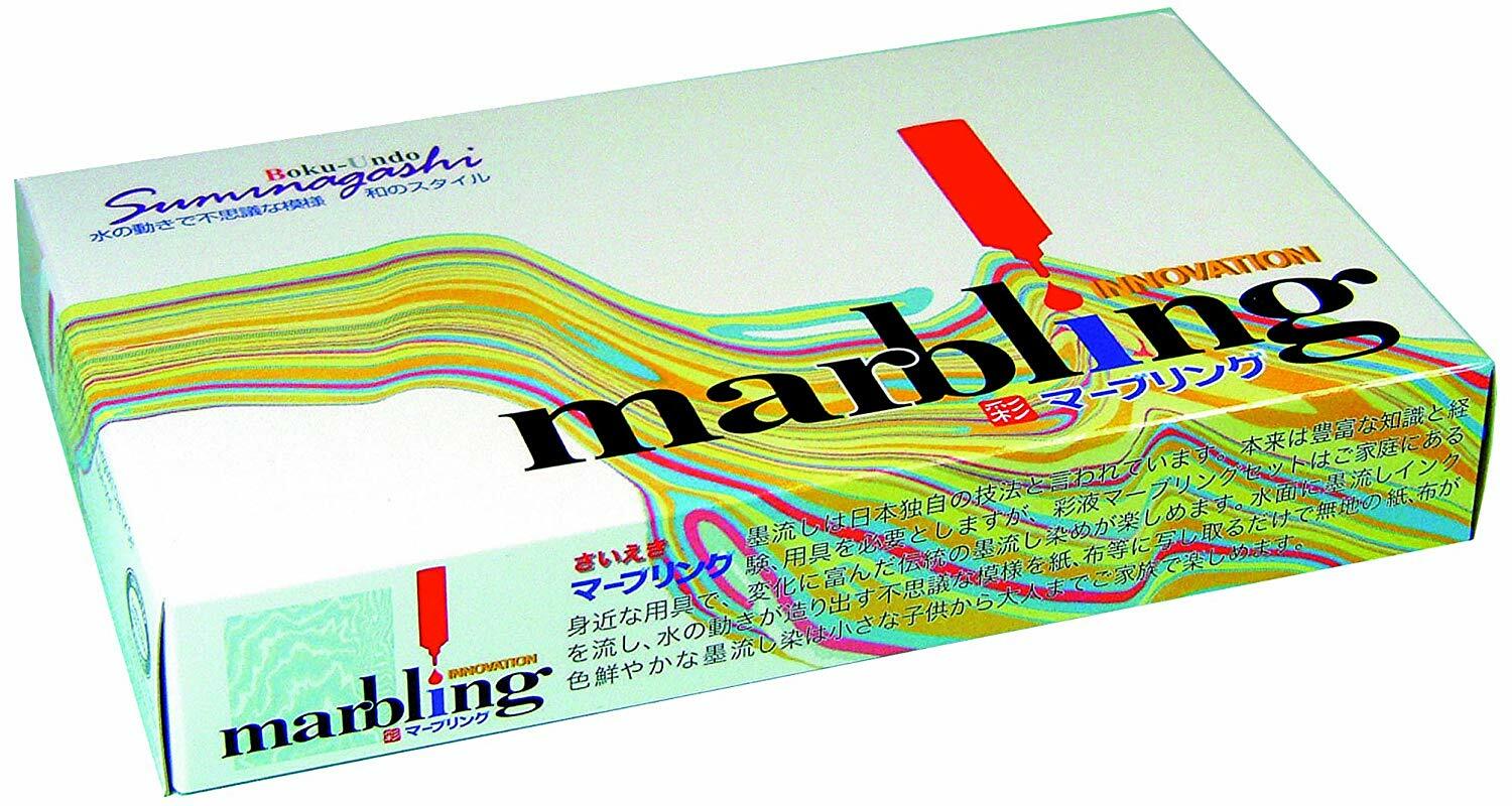 Boku-Undo Marbling 12ml 6 Colors Suminagashi Dye Ink Set  Japan Import 