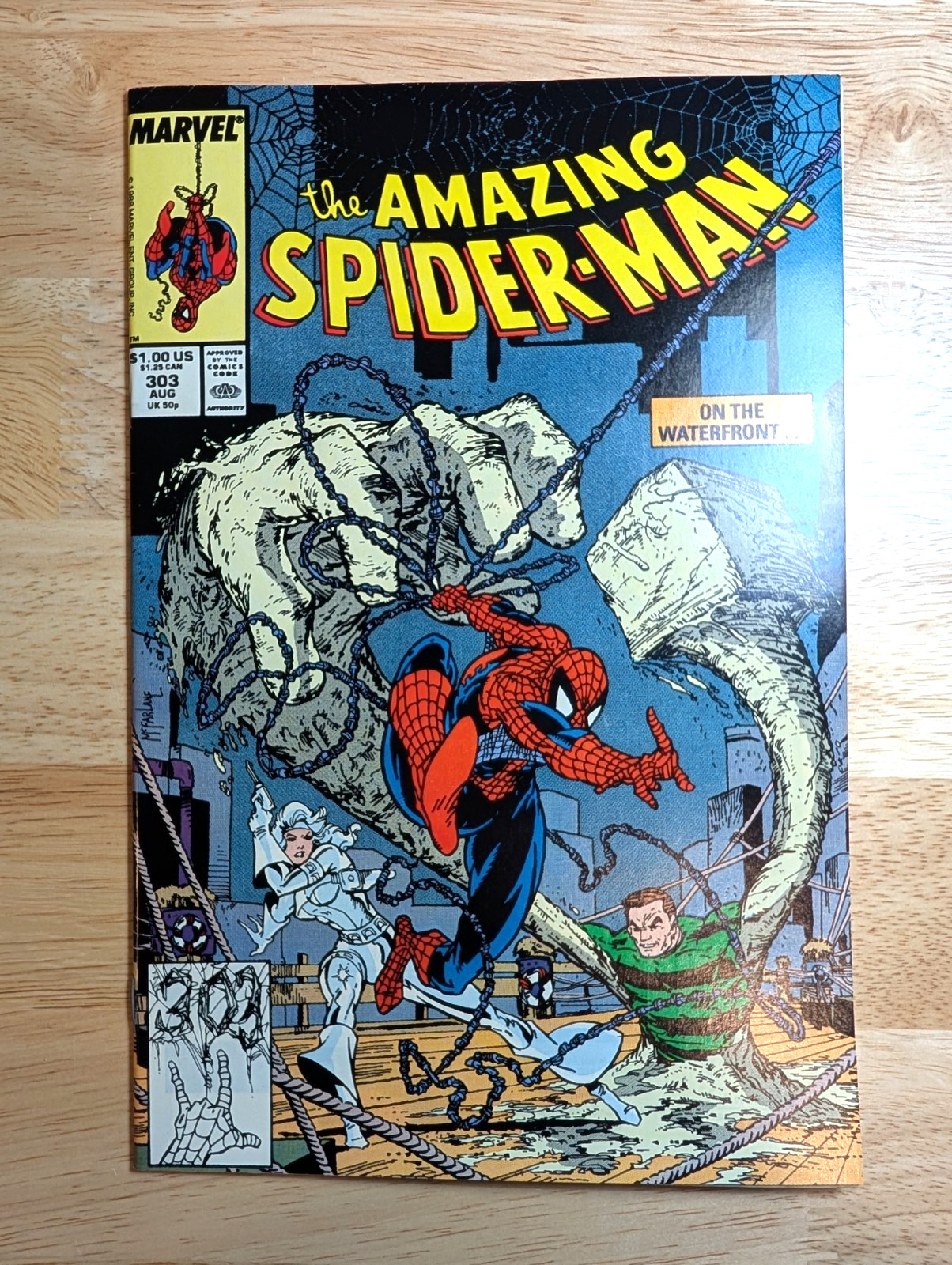 Amazing Spider-Man #303 1988 NM- 9.2 Todd McFarlane Art Direct Edition Pressed