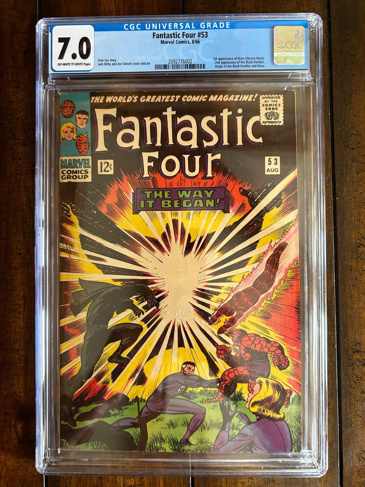 Fantastic Four #53 - CGC Grade 7.0 (FN/VF) - 2nd appearance of the Black Panther