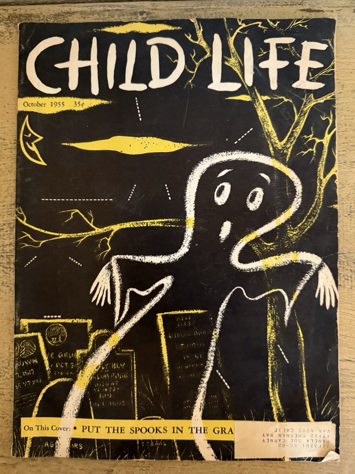 Vintage 1955 Halloween October Child Life Magazine