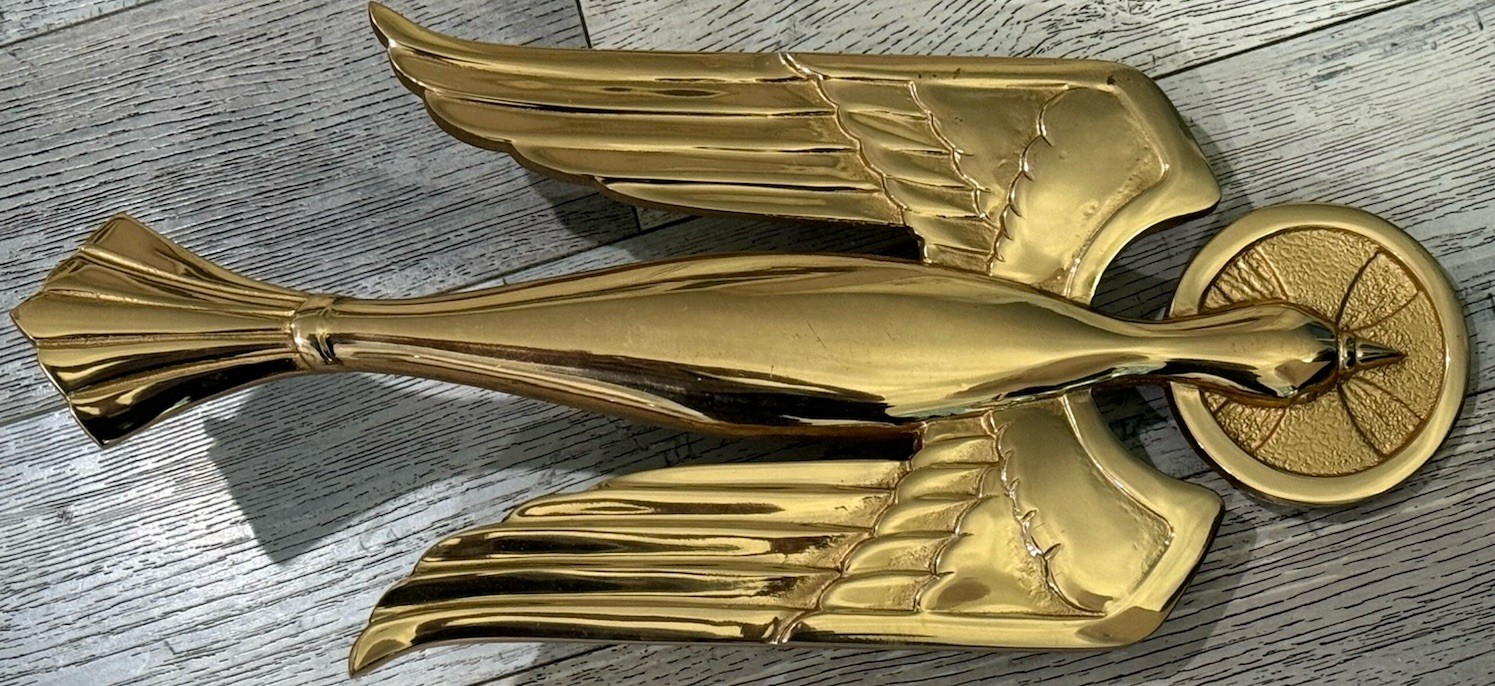 *BRASS HOLY GHOST SPIRIT WALL PLAQUE 18”