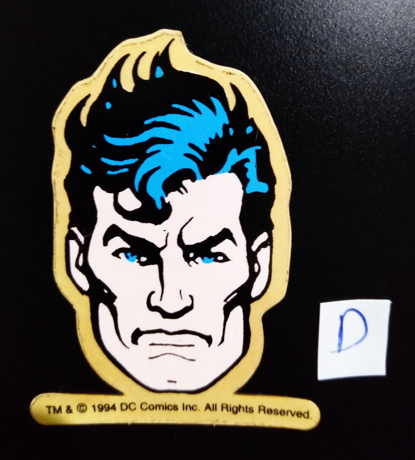 SUPERMAN DC Comics Vintage 1994 Thailand SP Cartoon Sticker UNUSED MEGA RARE