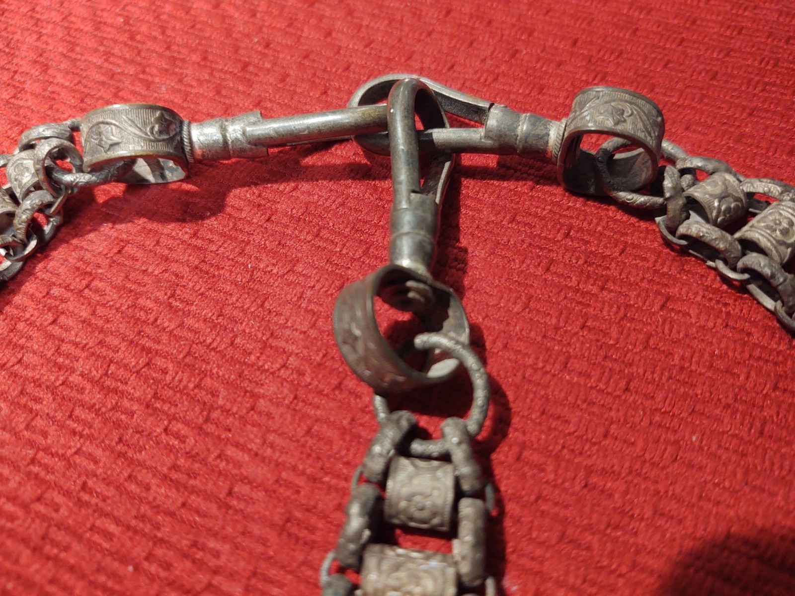 Masonic Knights Templar-Victorian Period Ceremonial Sword Hanger Chain Set