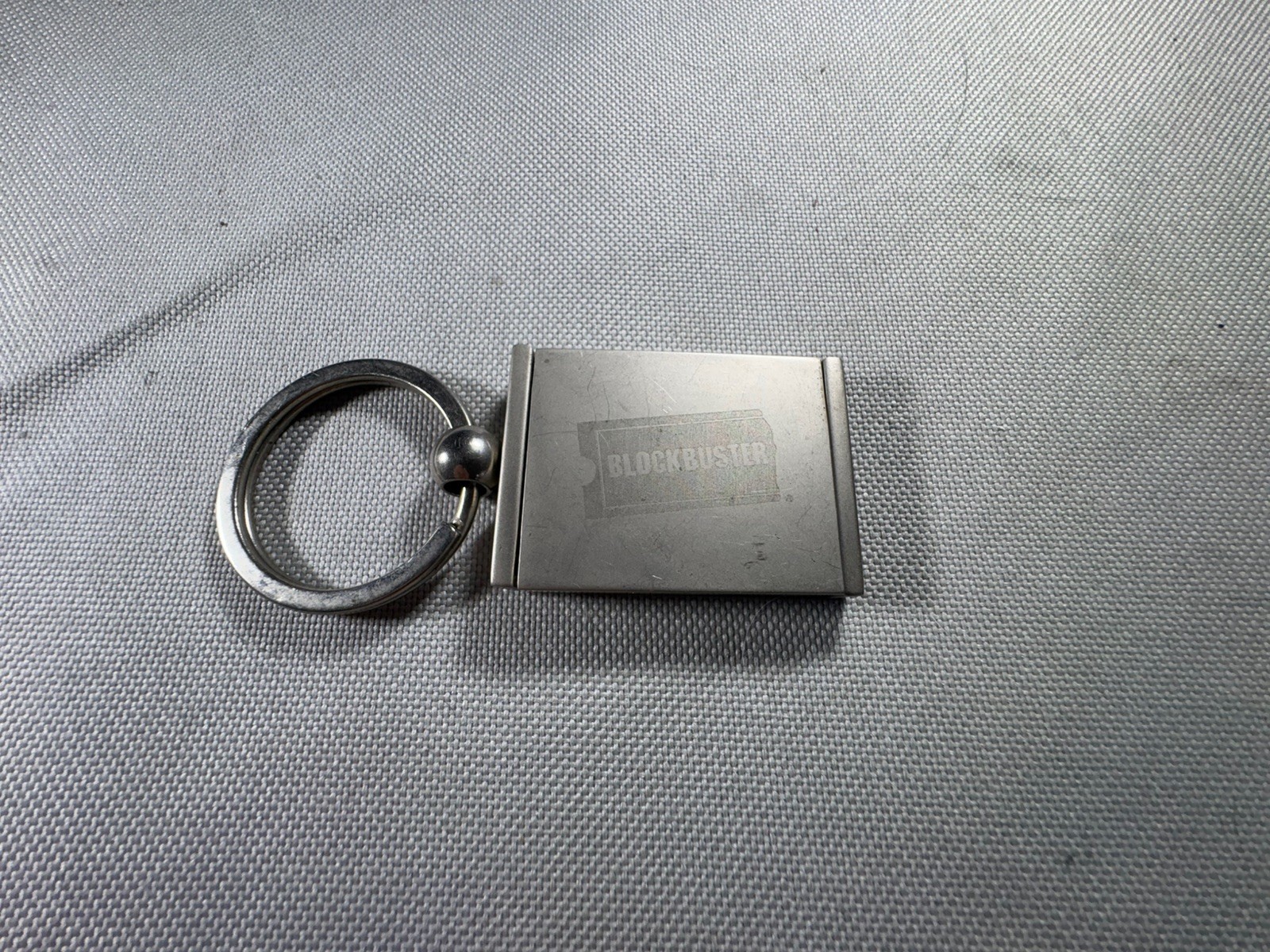 Rare Blockbuster Video Keychain Vintage with Mirror & Flip Picture Frame