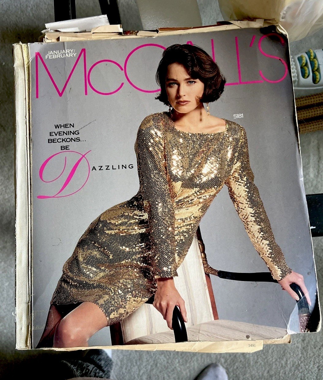 McCall’s Sewing Pattern Book Counter Store Catalog Vintage 1989 January/February