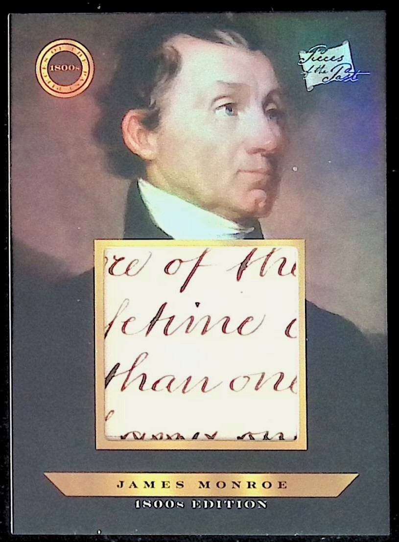 President James Monroe * 2024 POTP 1800s Ed * Jumbo Written Relic *Card #120