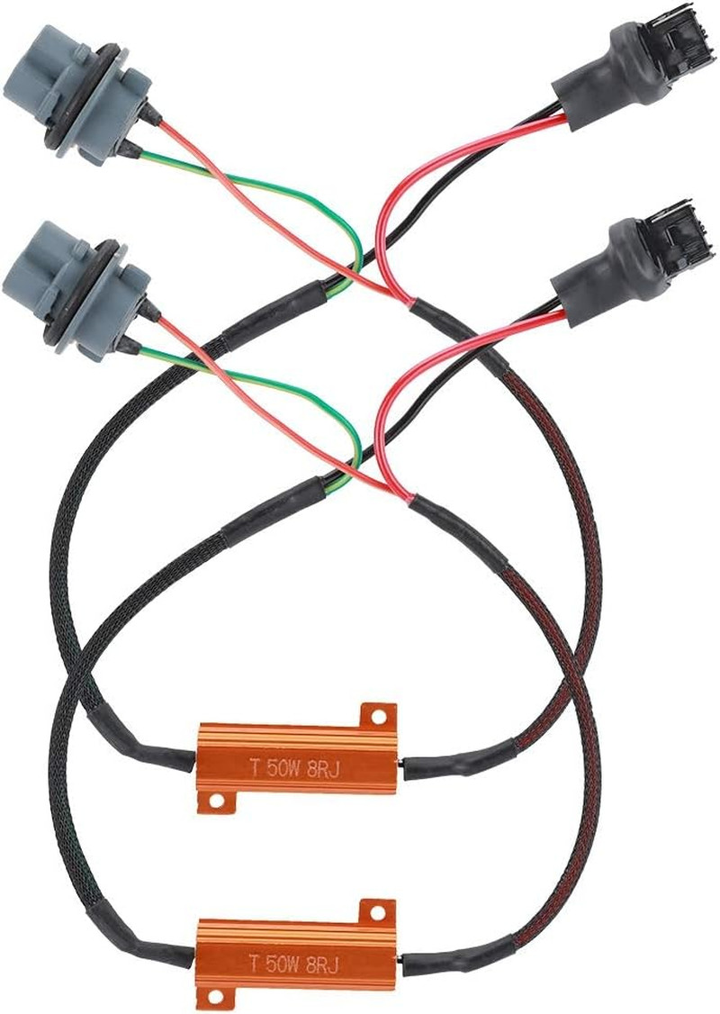 7440 T20 LED Turn Signal Wiring Adapter Hyper Flash Fix 50W 8RJ