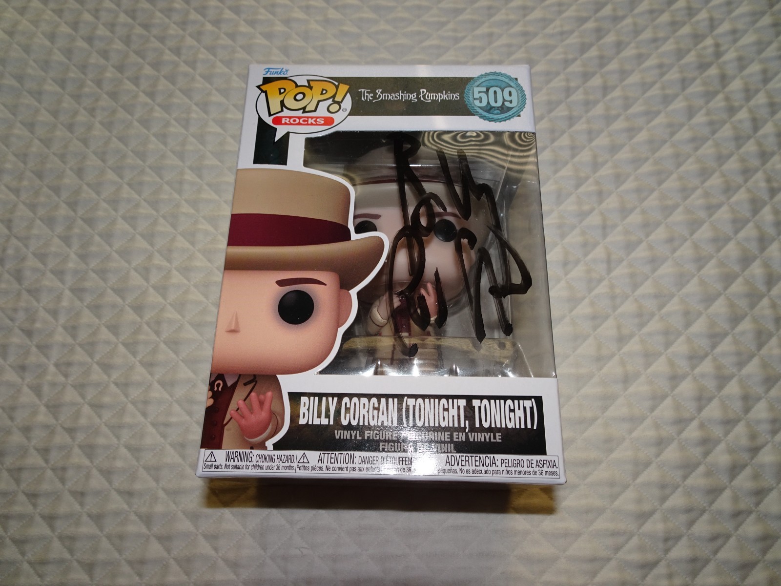 Billy Corgan Tonight, Tonight Funko pop signed The Smashing Pumpkins