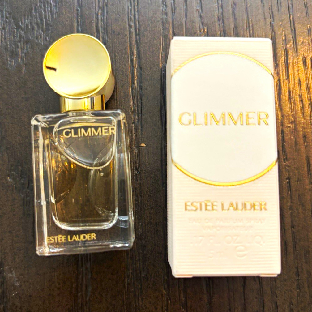 Estée Lauder Glimmer Mini Perfume 5ml Bottle w/ Box NEW Travel size