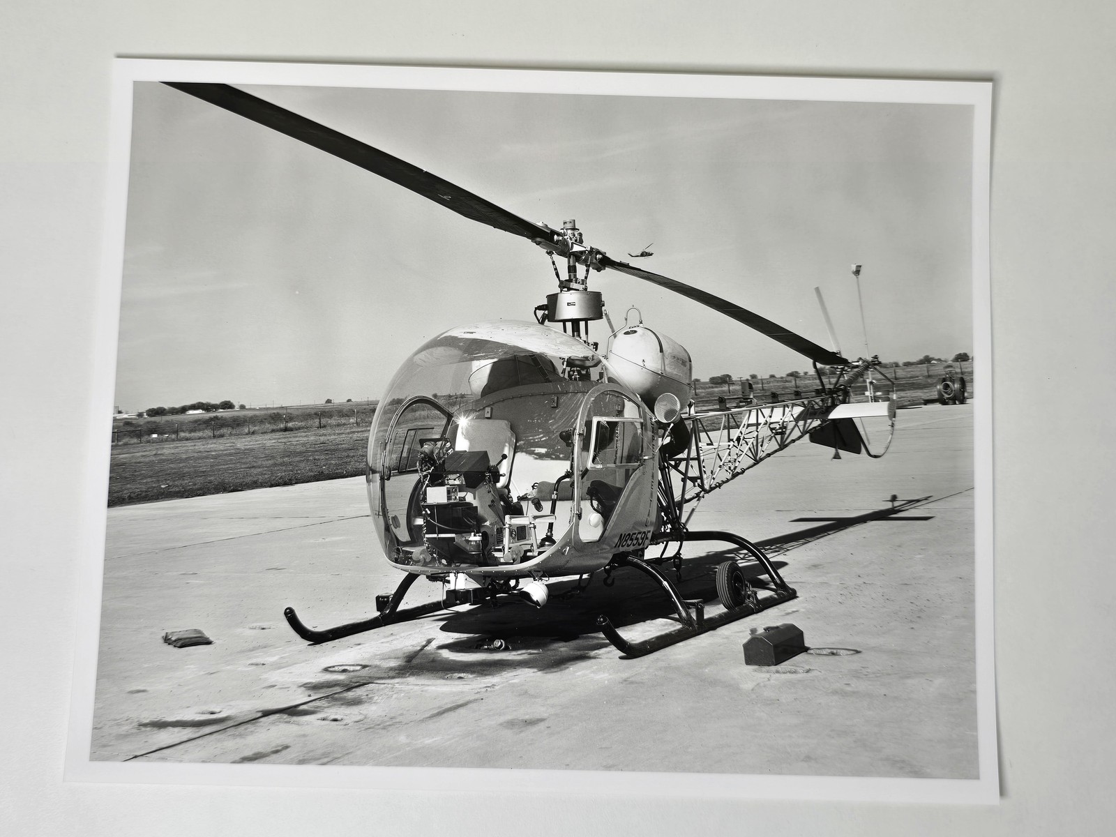 1969 Bell 47-GG Prototype Helicopter N8559F Jeff Evans Archive Photo Print
