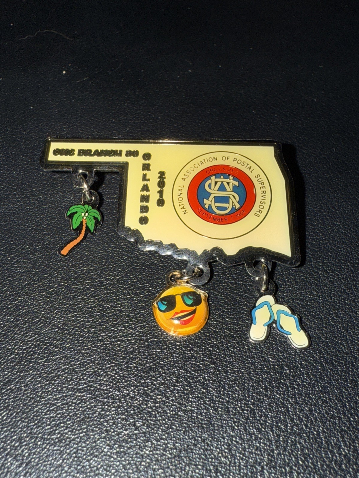 National Association of Postal Supervisors NAPS 2010 Okc Branch 80 Oklahoma Pin