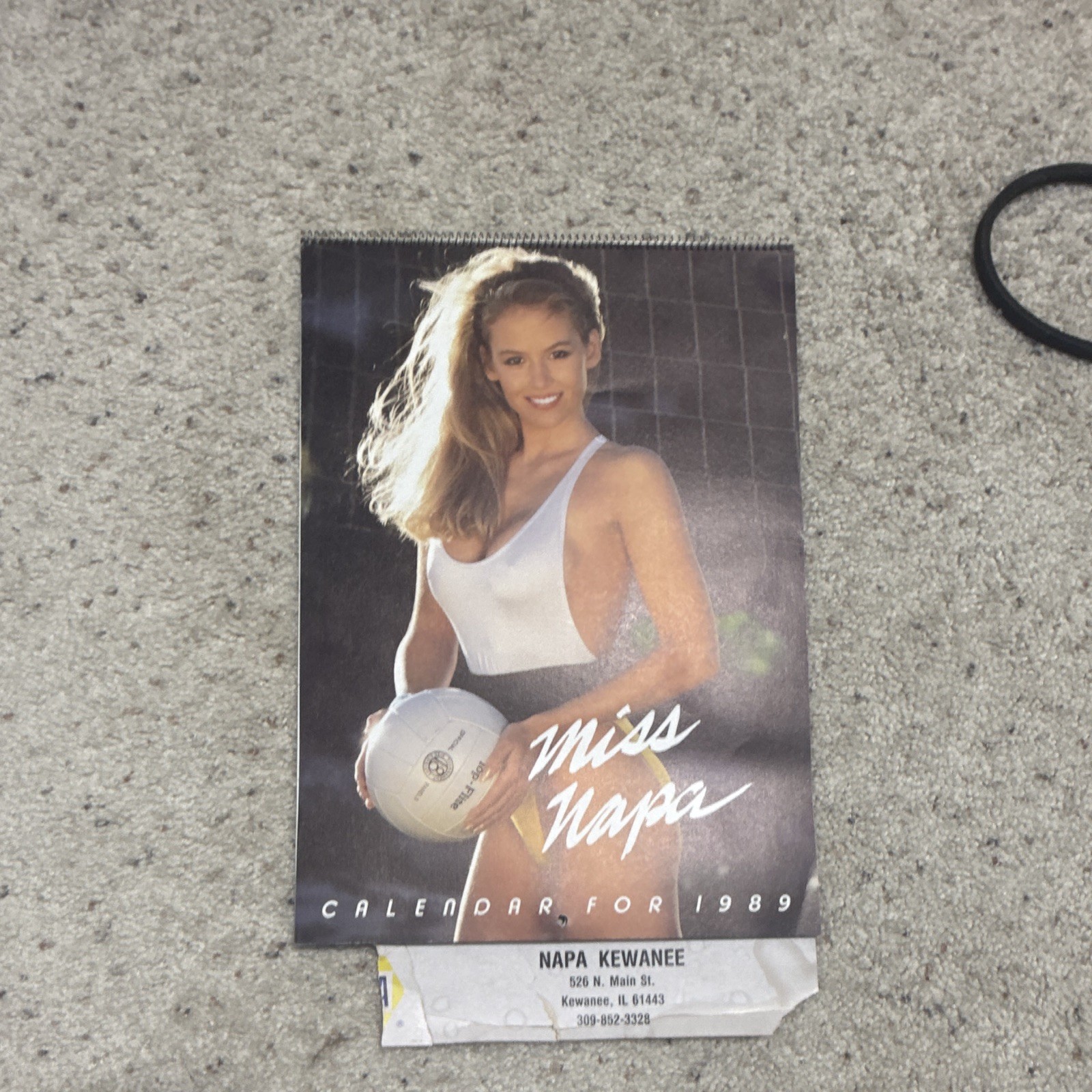 Vintage 1989 Miss Napa Calendar NAPA Kewanee IL Advertising Pin-Up Garage