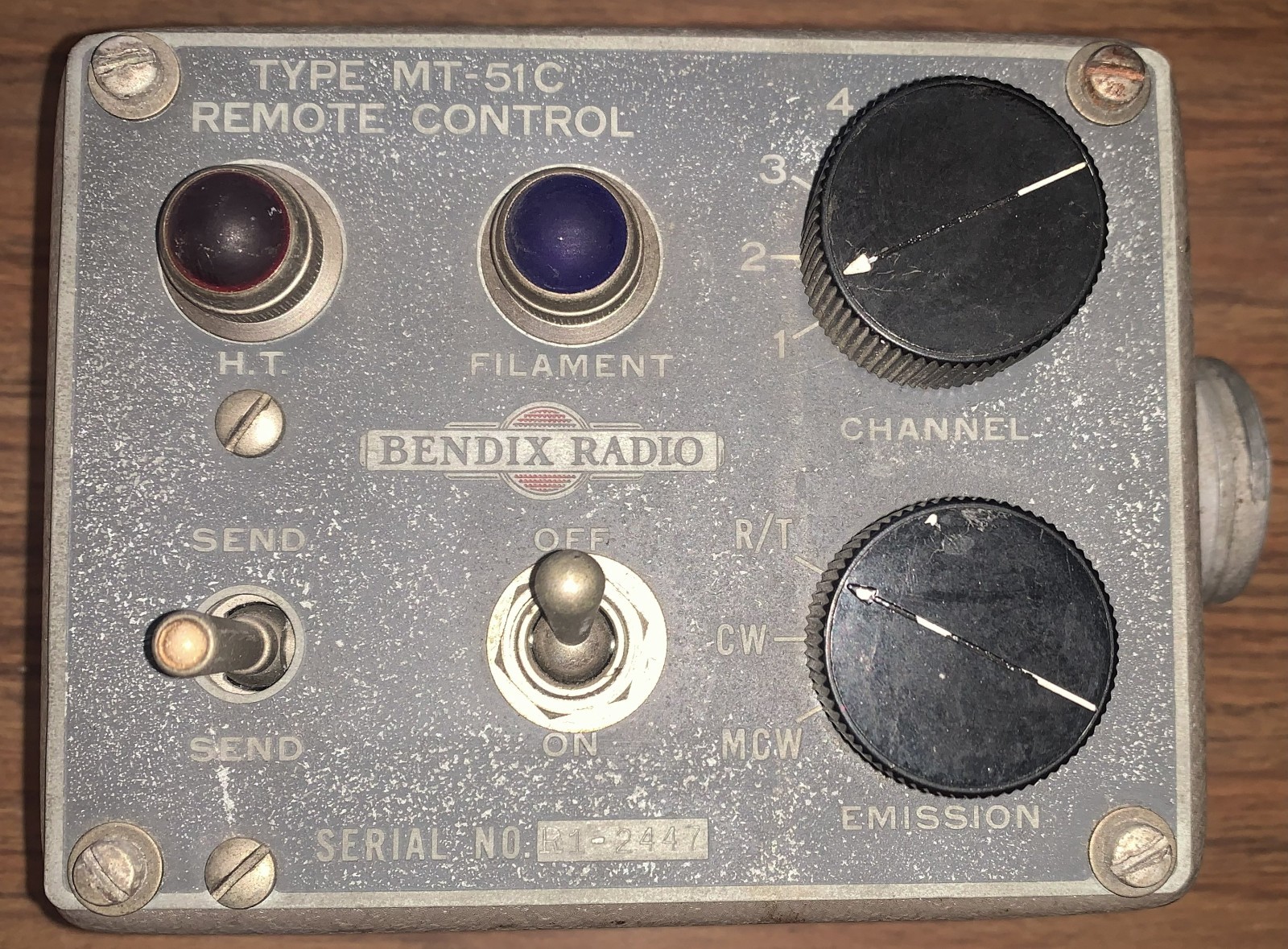 WW2 Military Bendix Radio TYPE MT-51C ref 110 J/144