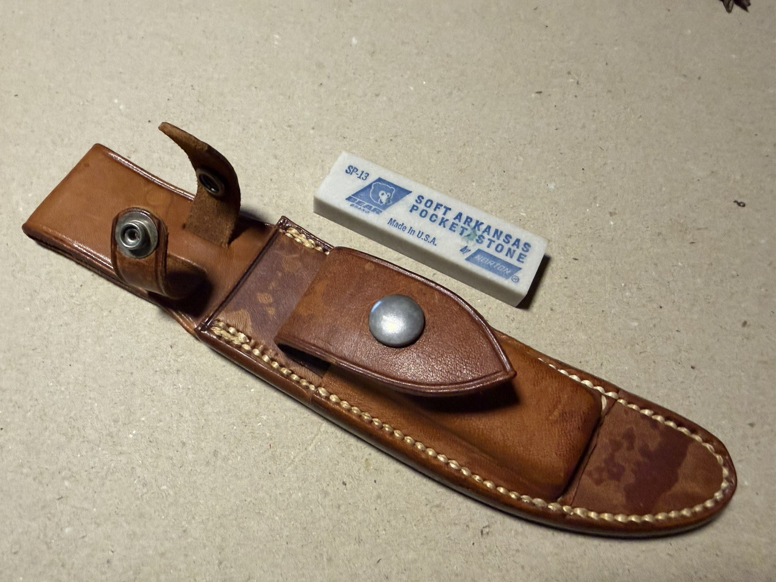 Randall Made Knives Model 7-5 VTG Vintage Leather Knife Sheath Orlando FL (Read)