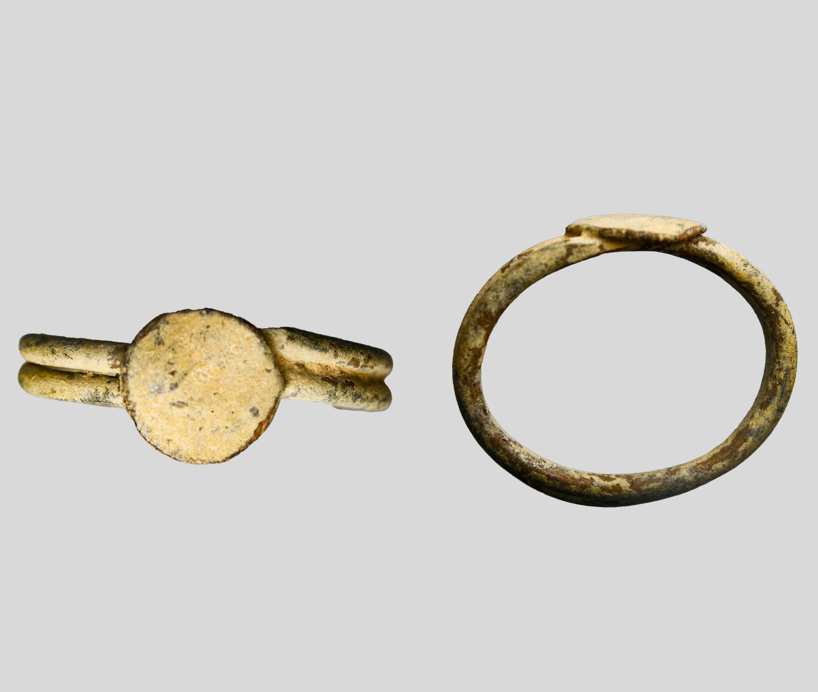 Ancient Near East Magic Ring Levantine Bronze Ritual Ring Sacral Band 500BC